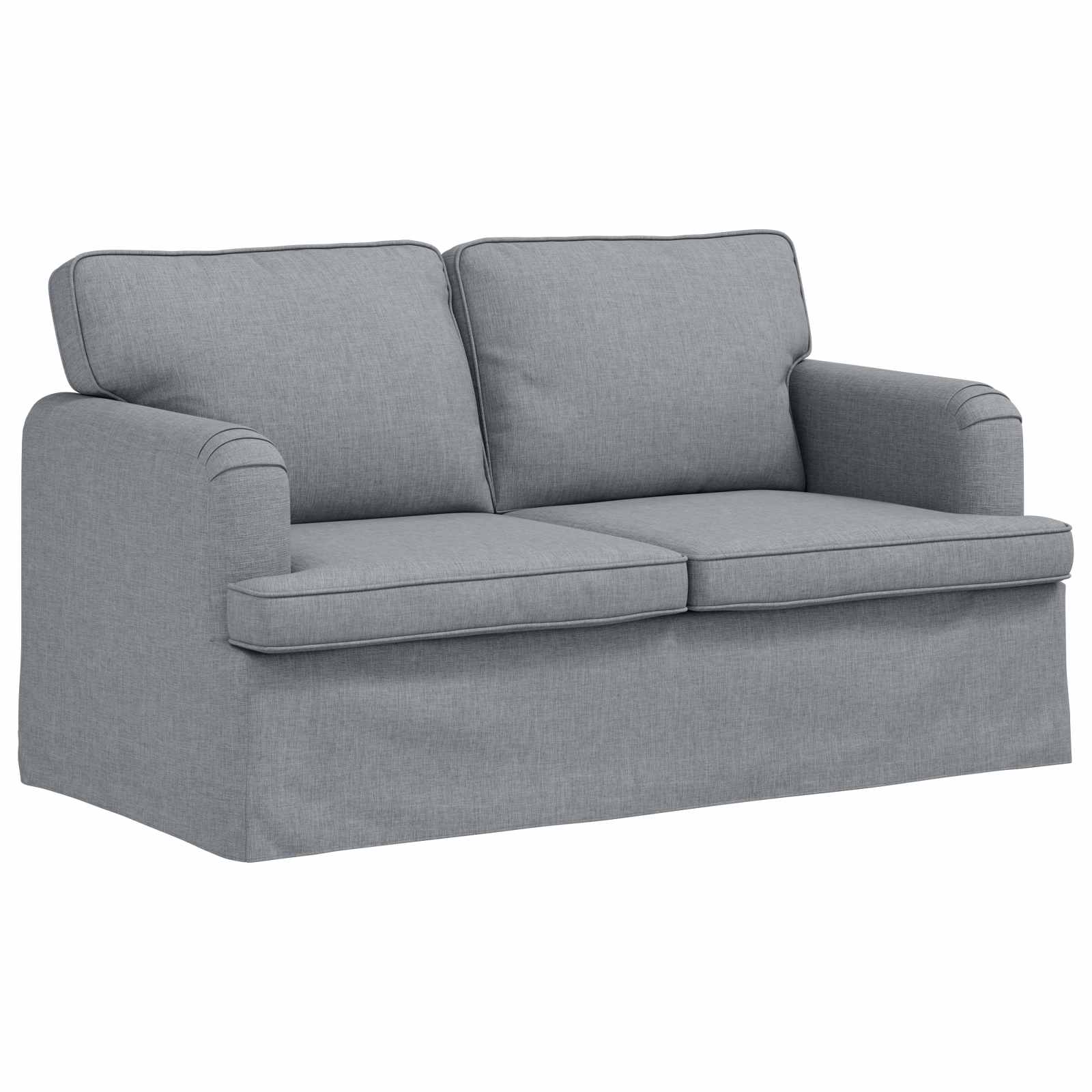 Sofa Hellgrau 144 x 80 x 85 cm Stoff