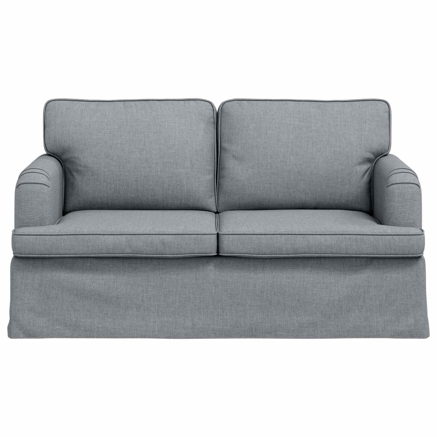 Sofa Hellgrau 144 x 80 x 85 cm Stoff