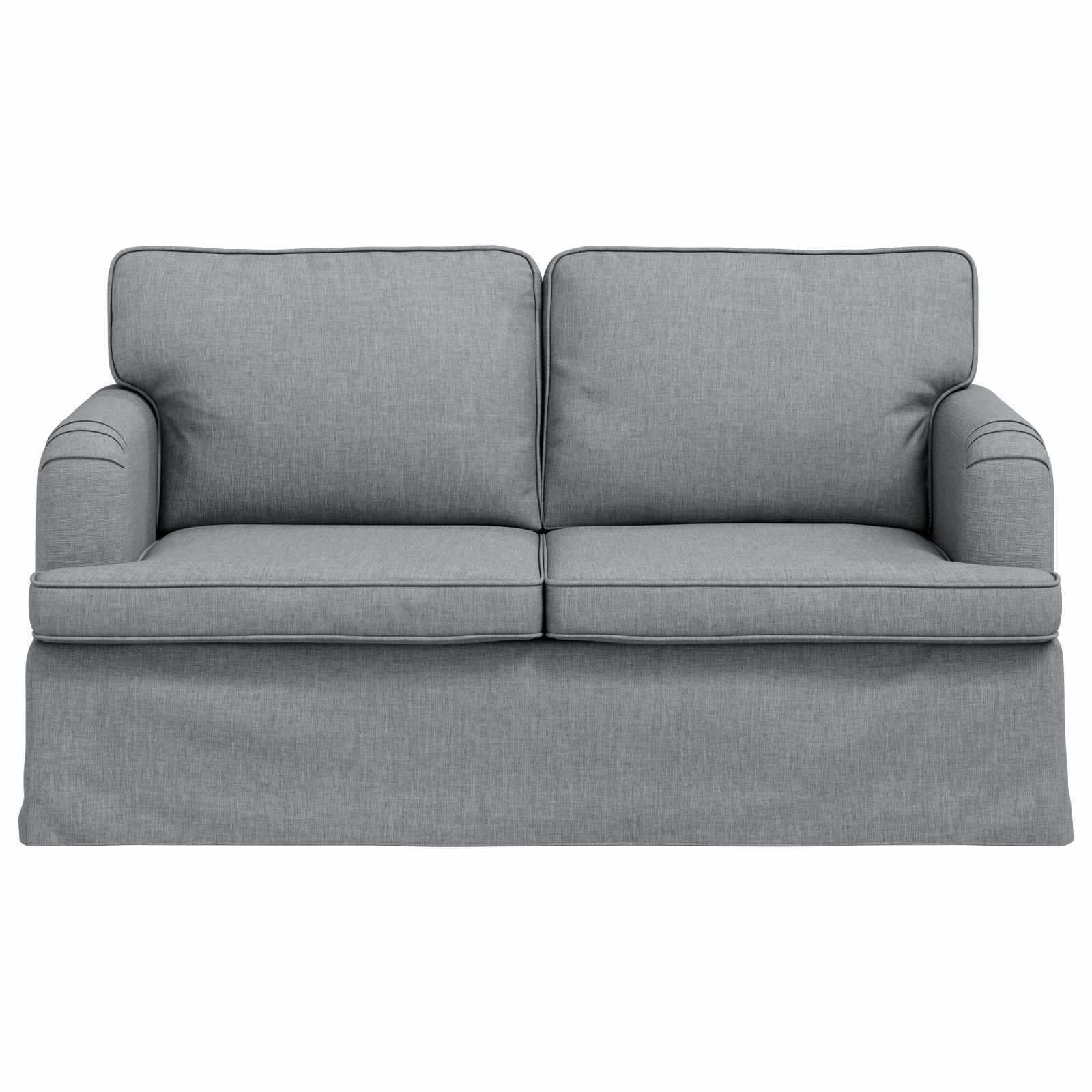 Sofa Hellgrau 144 x 80 x 85 cm Stoff