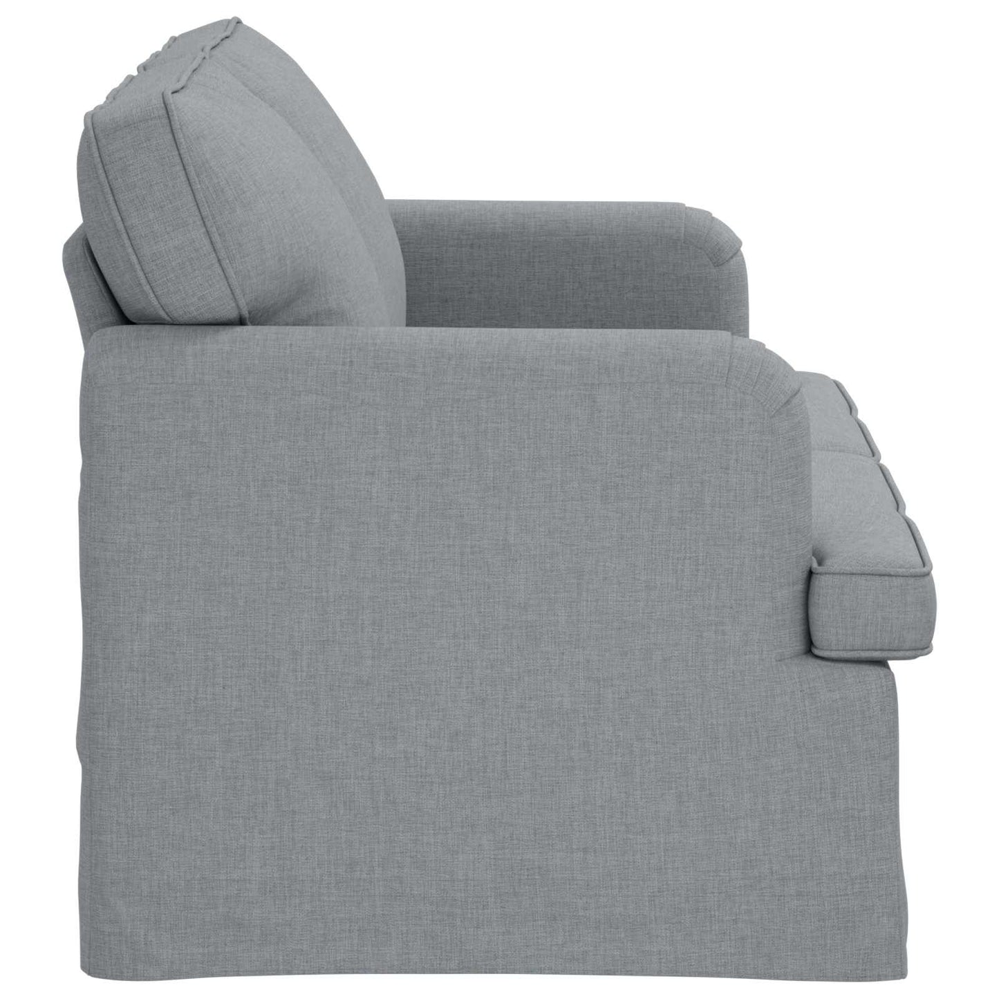 Sofa Hellgrau 144 x 80 x 85 cm Stoff