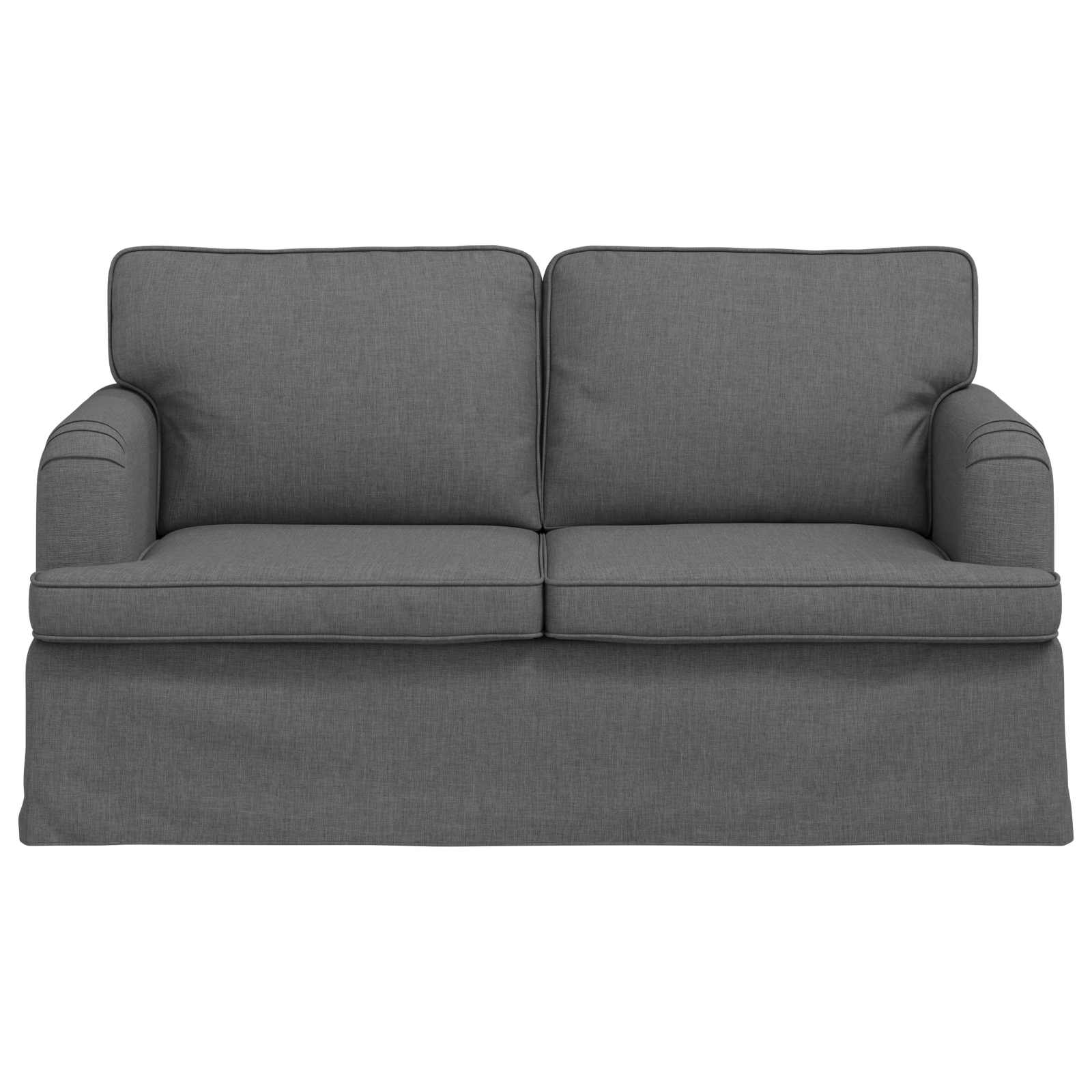 Sofa Dunkelgrau 144 x 80 x 85 cm Stoff