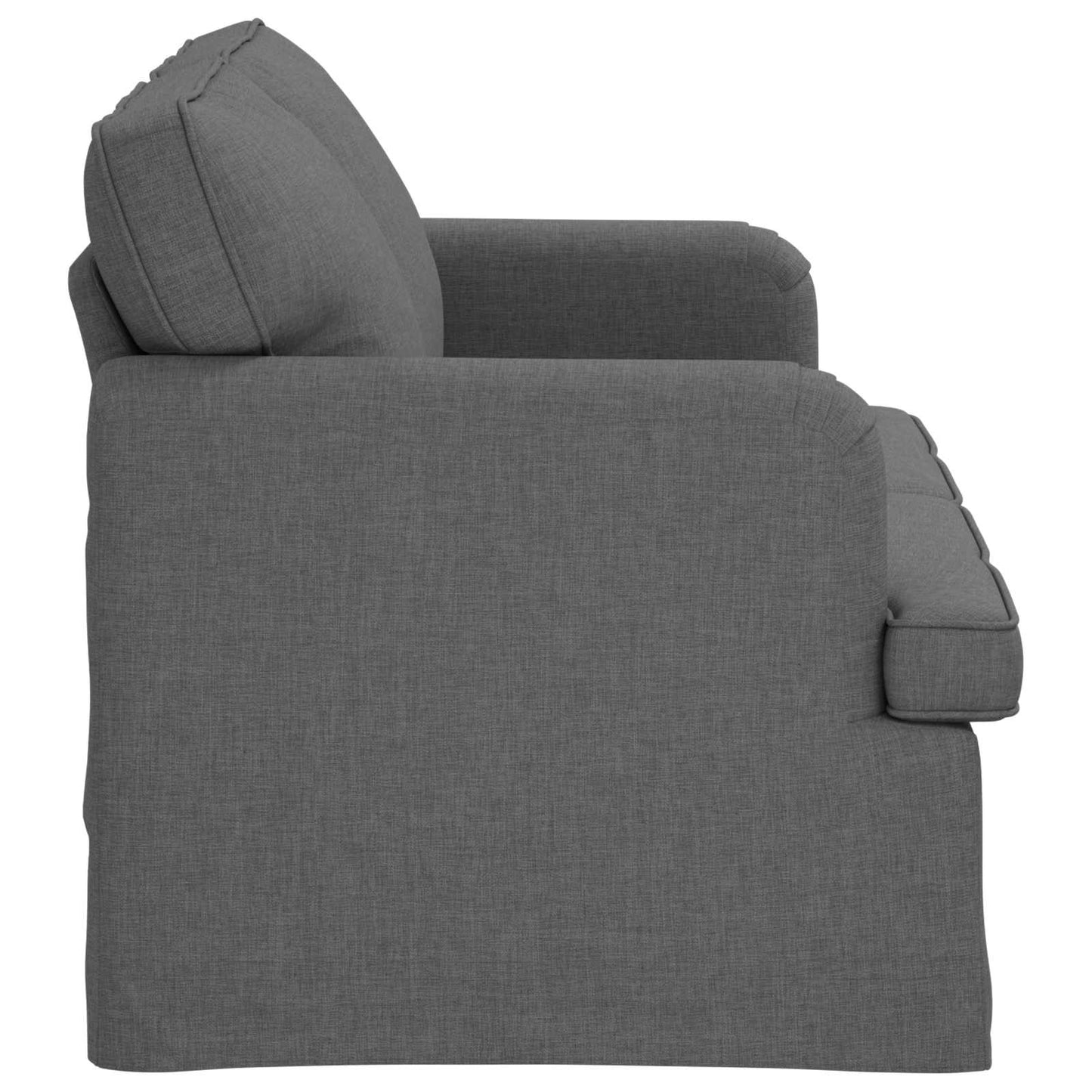 Sofa Dunkelgrau 144 x 80 x 85 cm Stoff