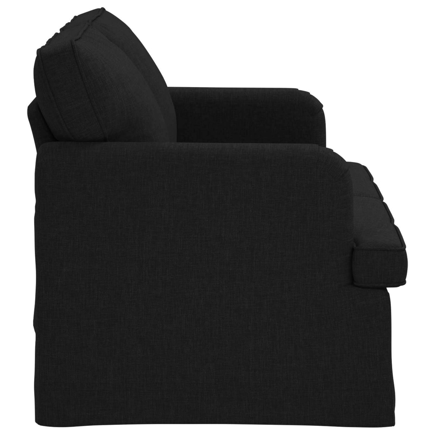 Sofa Schwarz 144 x 80 x 85 cm Stoff