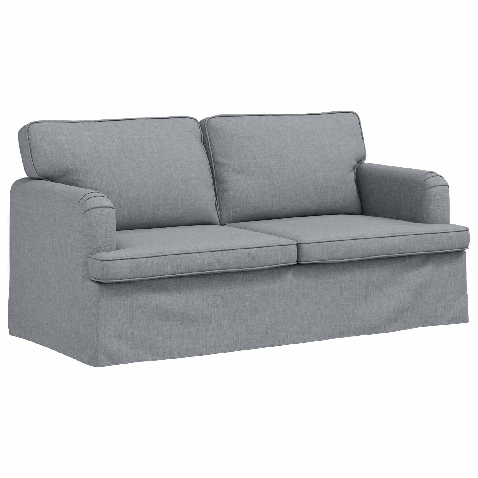 Sofa Hellgrau 162 x 80 x 85 cm Stoff