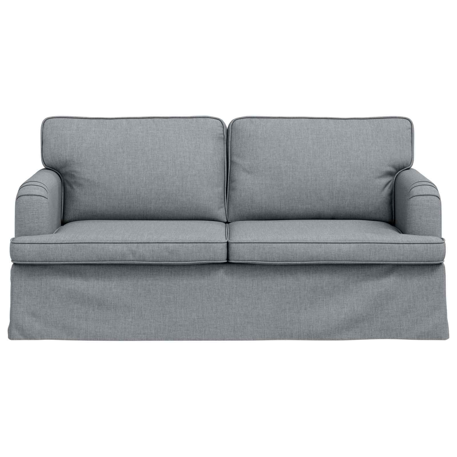 Sofa Hellgrau 162 x 80 x 85 cm Stoff