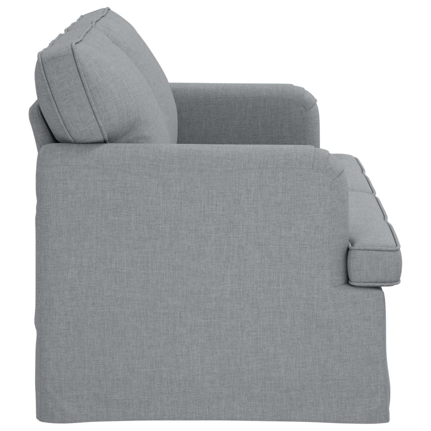 Sofa Hellgrau 162 x 80 x 85 cm Stoff
