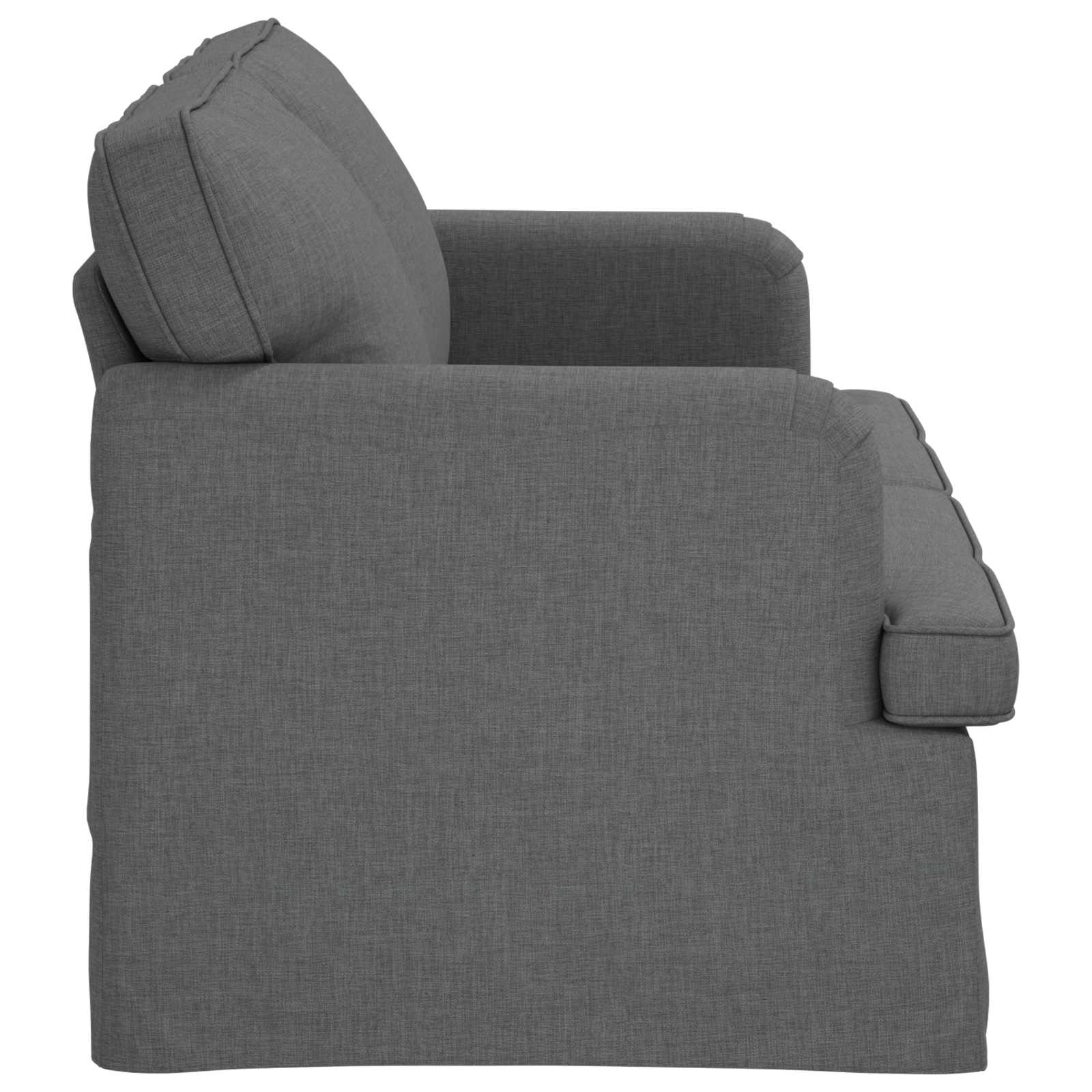 Sofa Dunkelgrau 162 x 80 x 85 cm Stoff