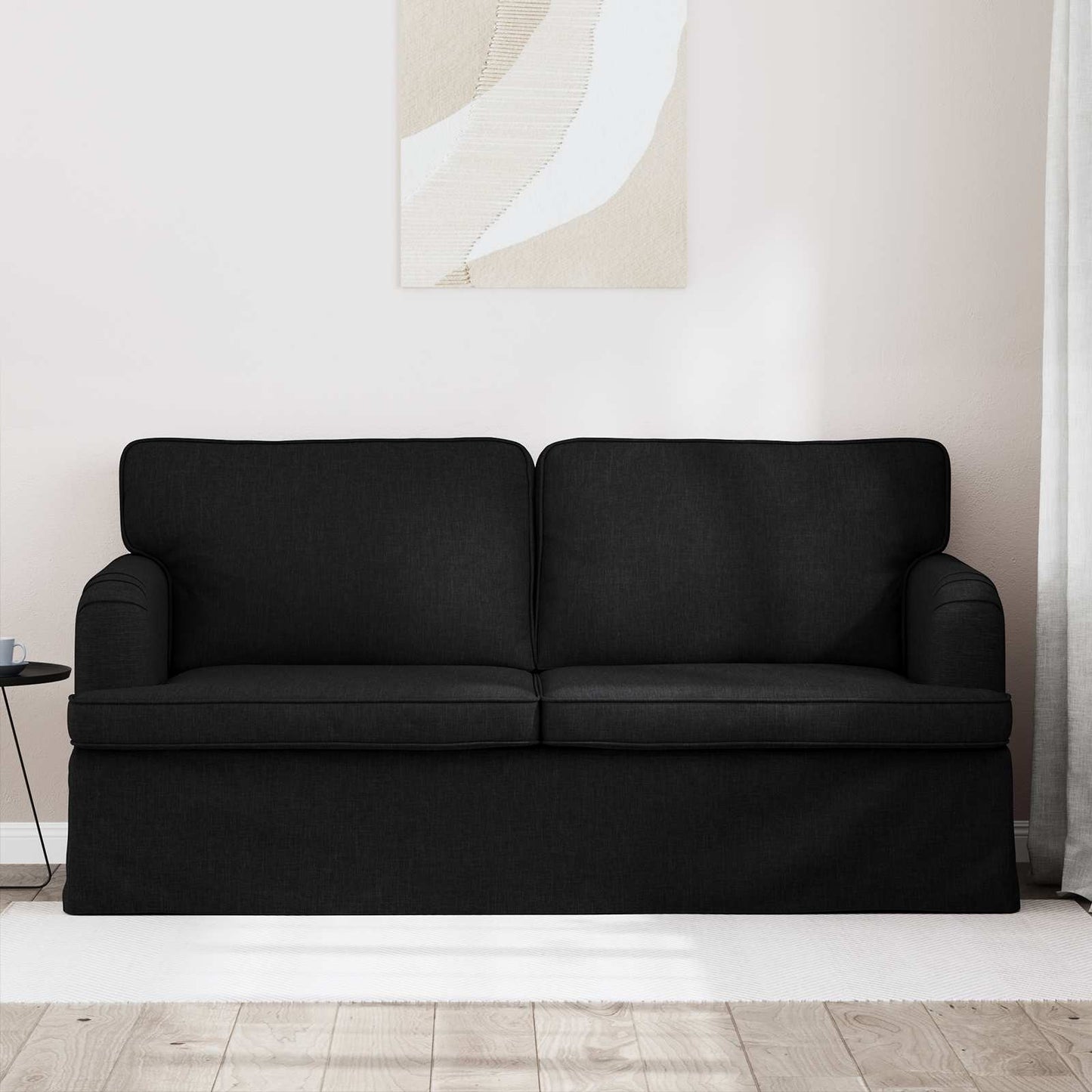 Sofa Schwarz 162 x 80 x 85 cm Stoff