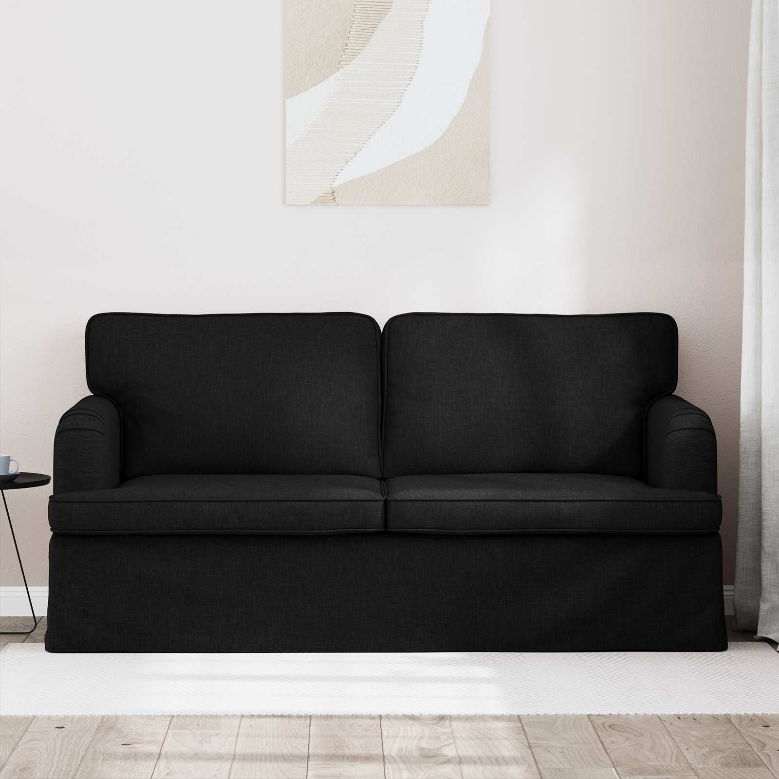 Sofa Schwarz 162 x 80 x 85 cm Stoff