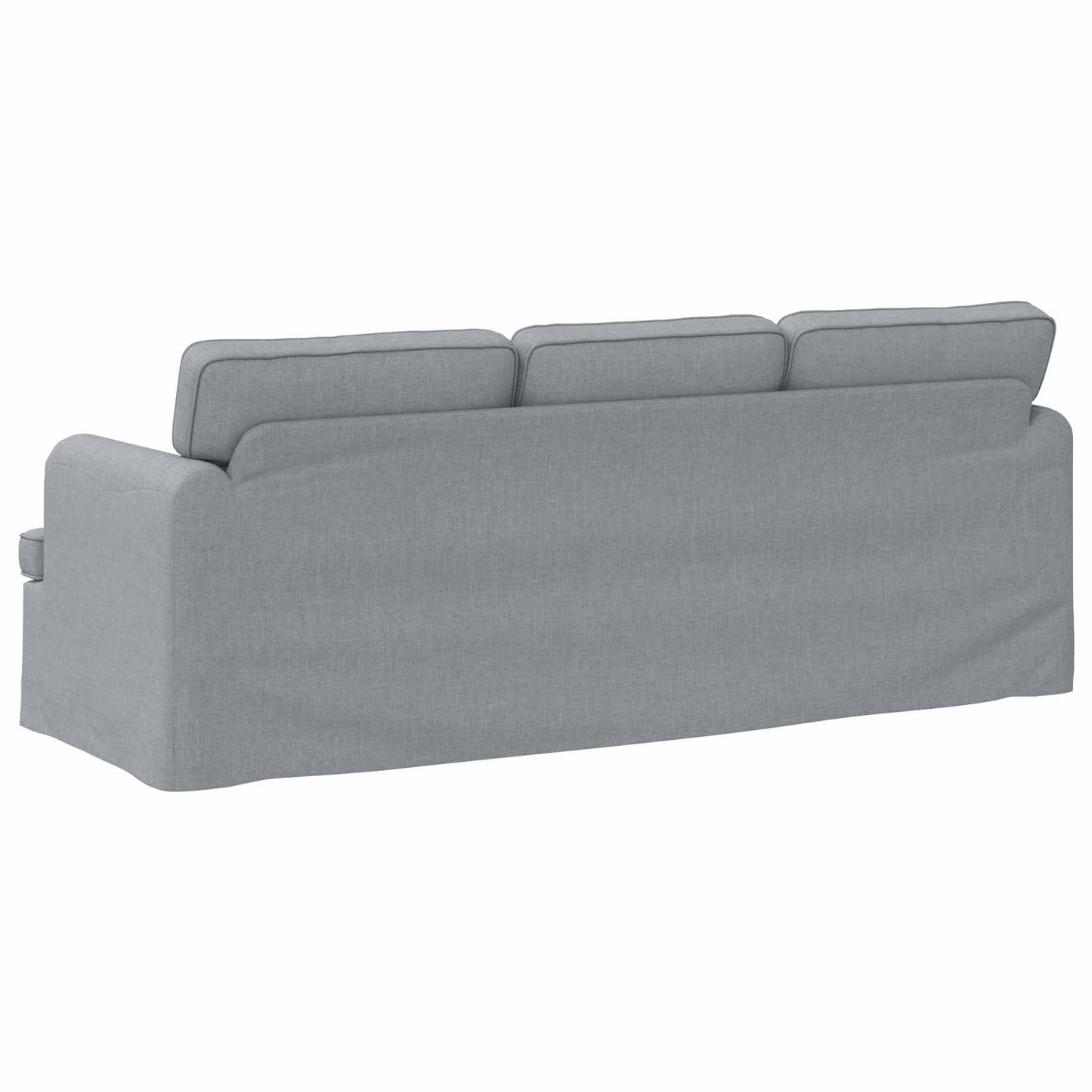 Sofa Hellgrau 201 x 80 x 85 cm Stoff