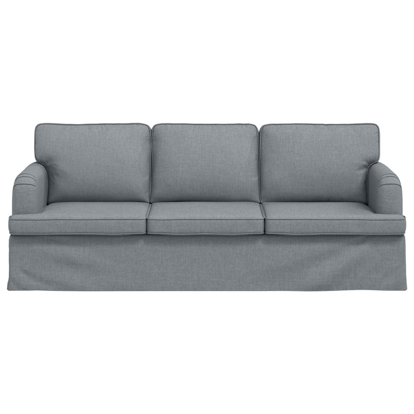 Sofa Hellgrau 201 x 80 x 85 cm Stoff