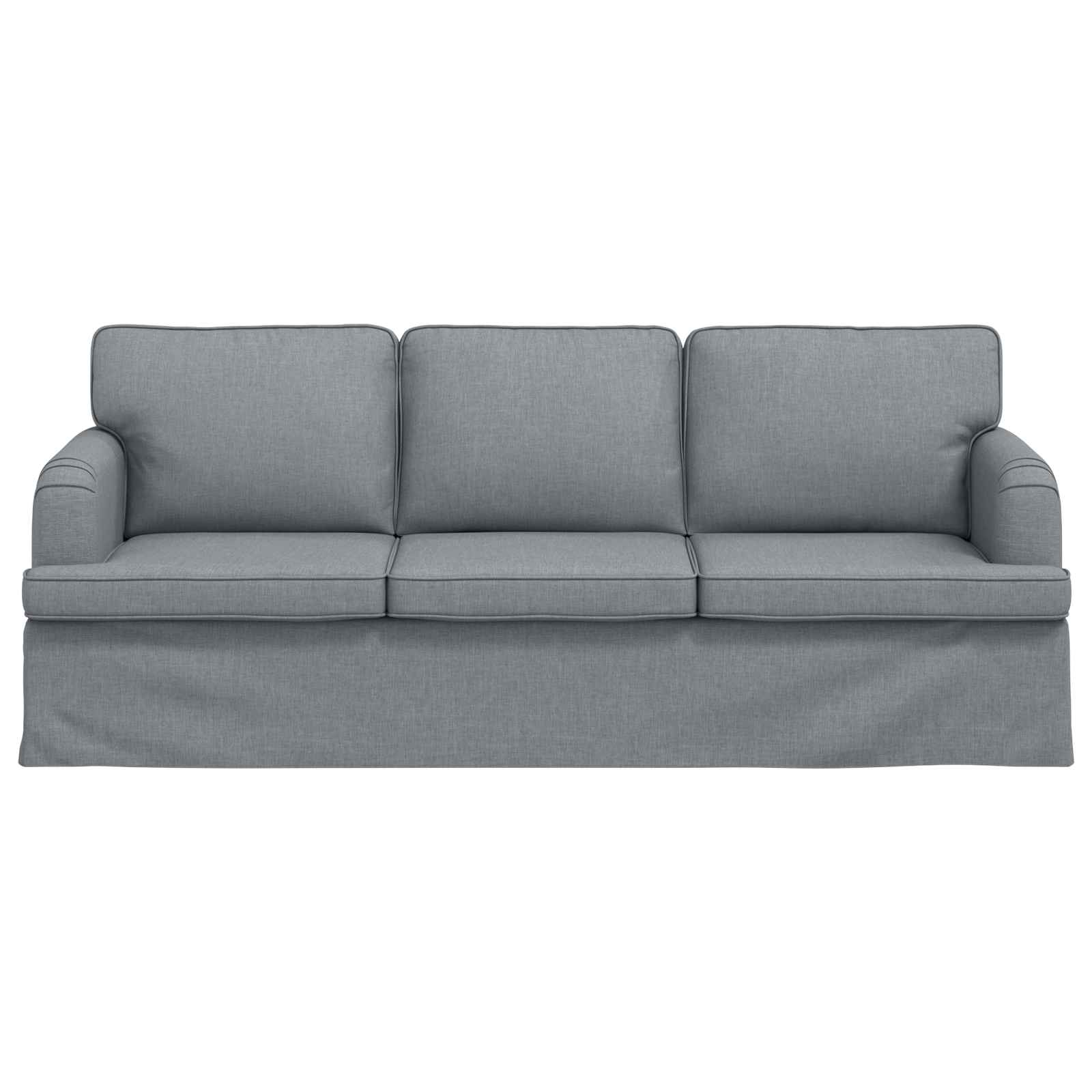Sofa Hellgrau 201 x 80 x 85 cm Stoff