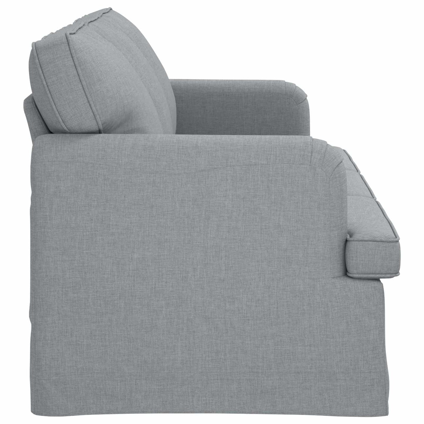 Sofa Hellgrau 201 x 80 x 85 cm Stoff