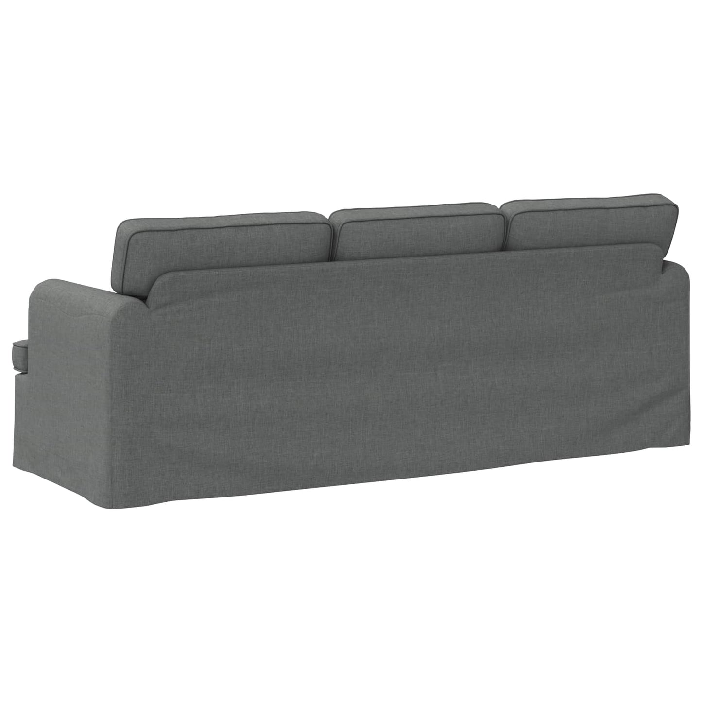 Sofa Dunkelgrau 201 x 80 x 85 cm Stoff