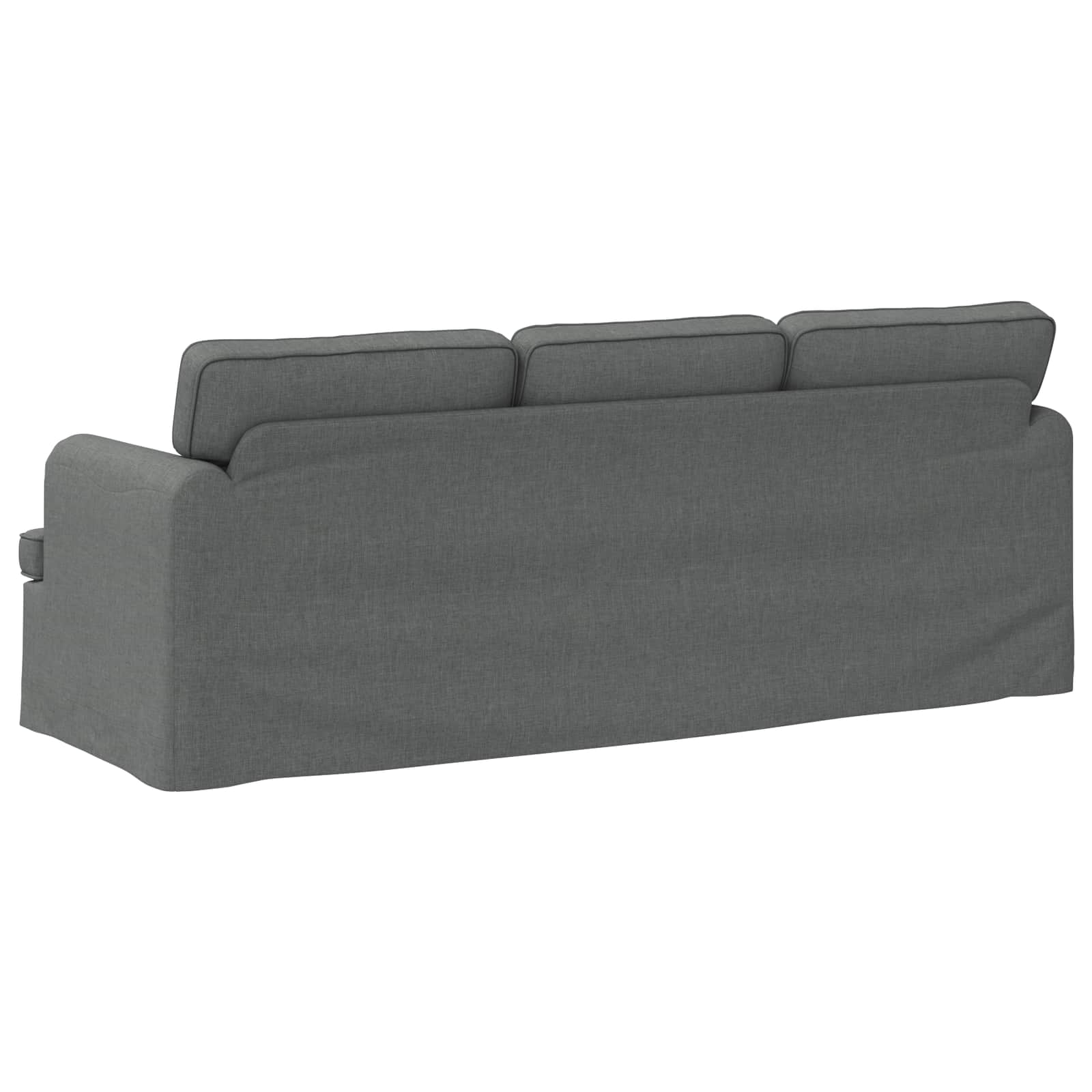 Sofa Dunkelgrau 201 x 80 x 85 cm Stoff