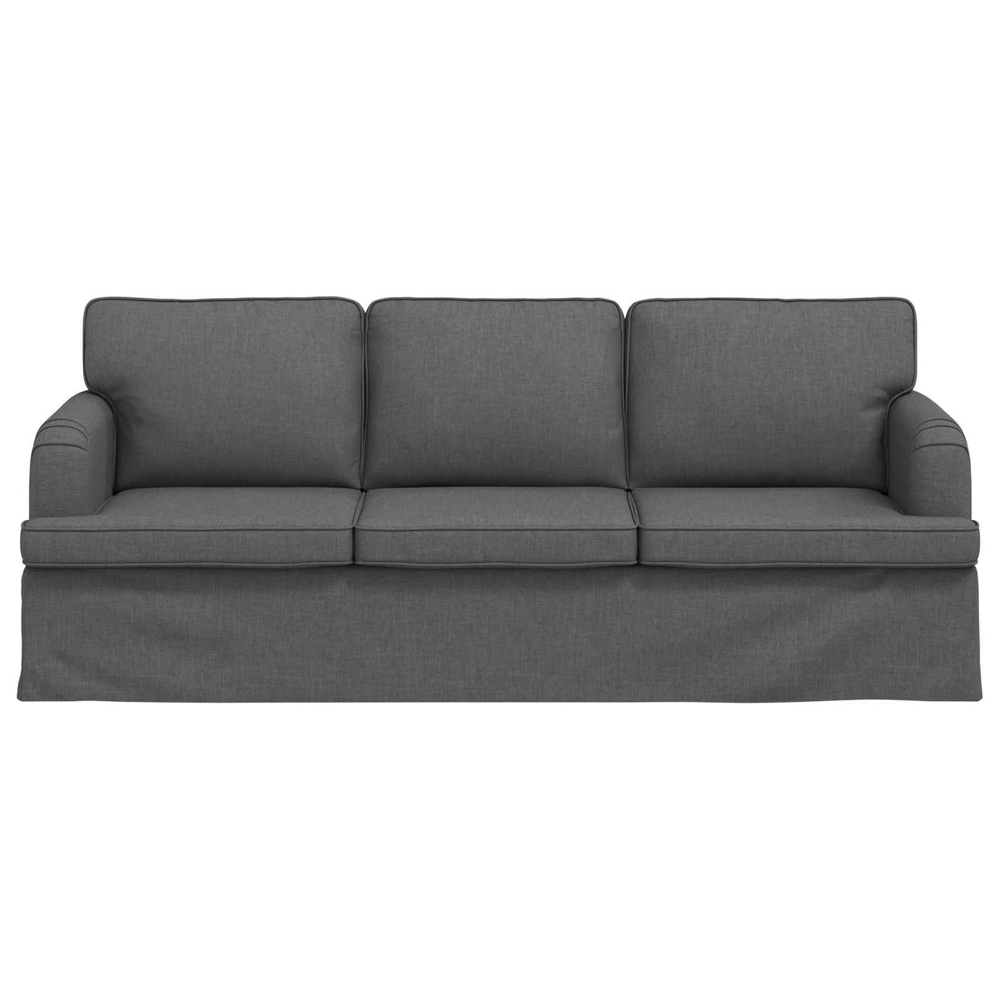 Sofa Dunkelgrau 201 x 80 x 85 cm Stoff
