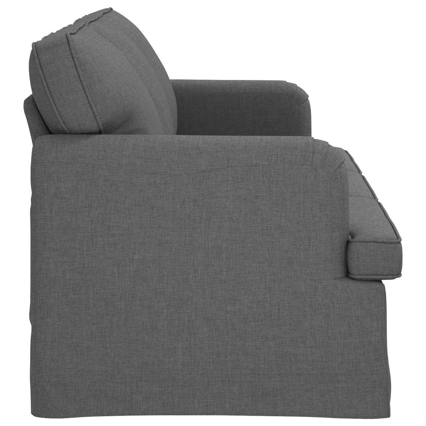 Sofa Dunkelgrau 201 x 80 x 85 cm Stoff