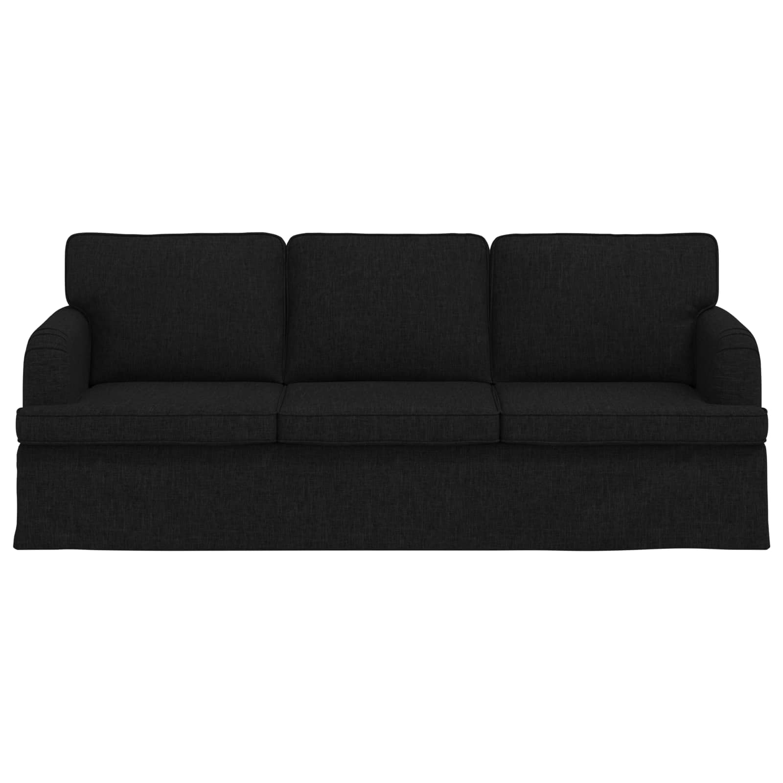 Sofa Schwarz 201 x 80 x 85 cm Stoff