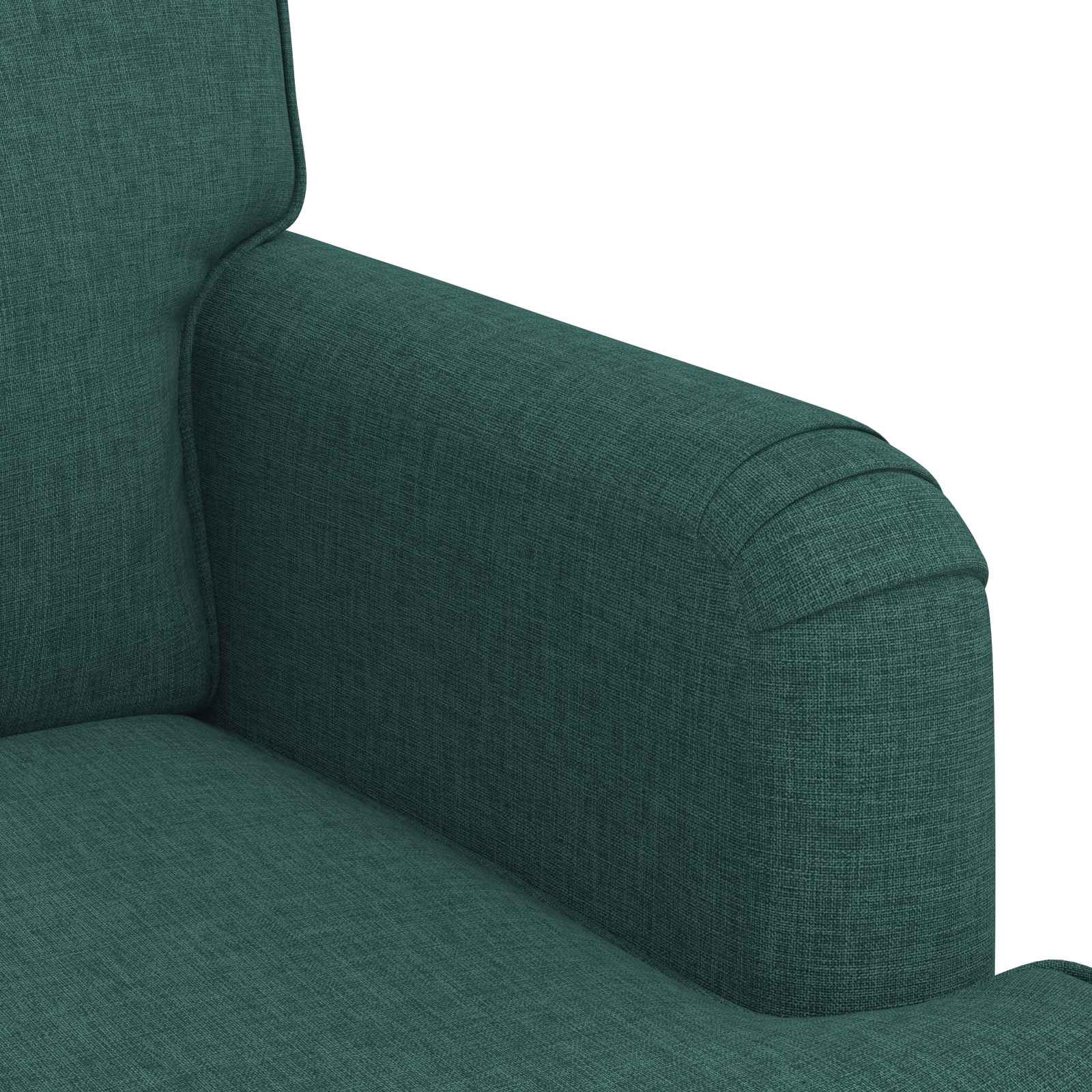 Sofa Dunkelgrün 201 x 80 x 85 cm Stoff