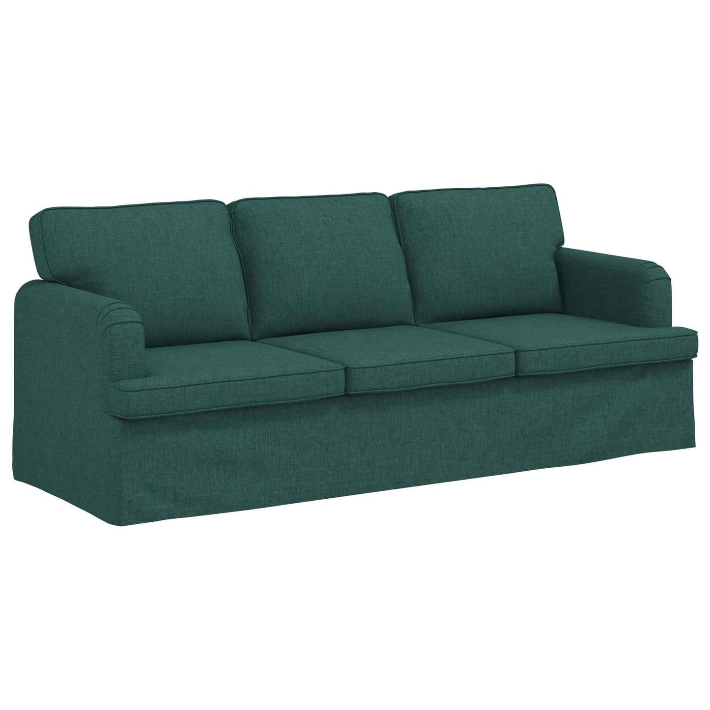 Sofa Dunkelgrün 201 x 80 x 85 cm Stoff