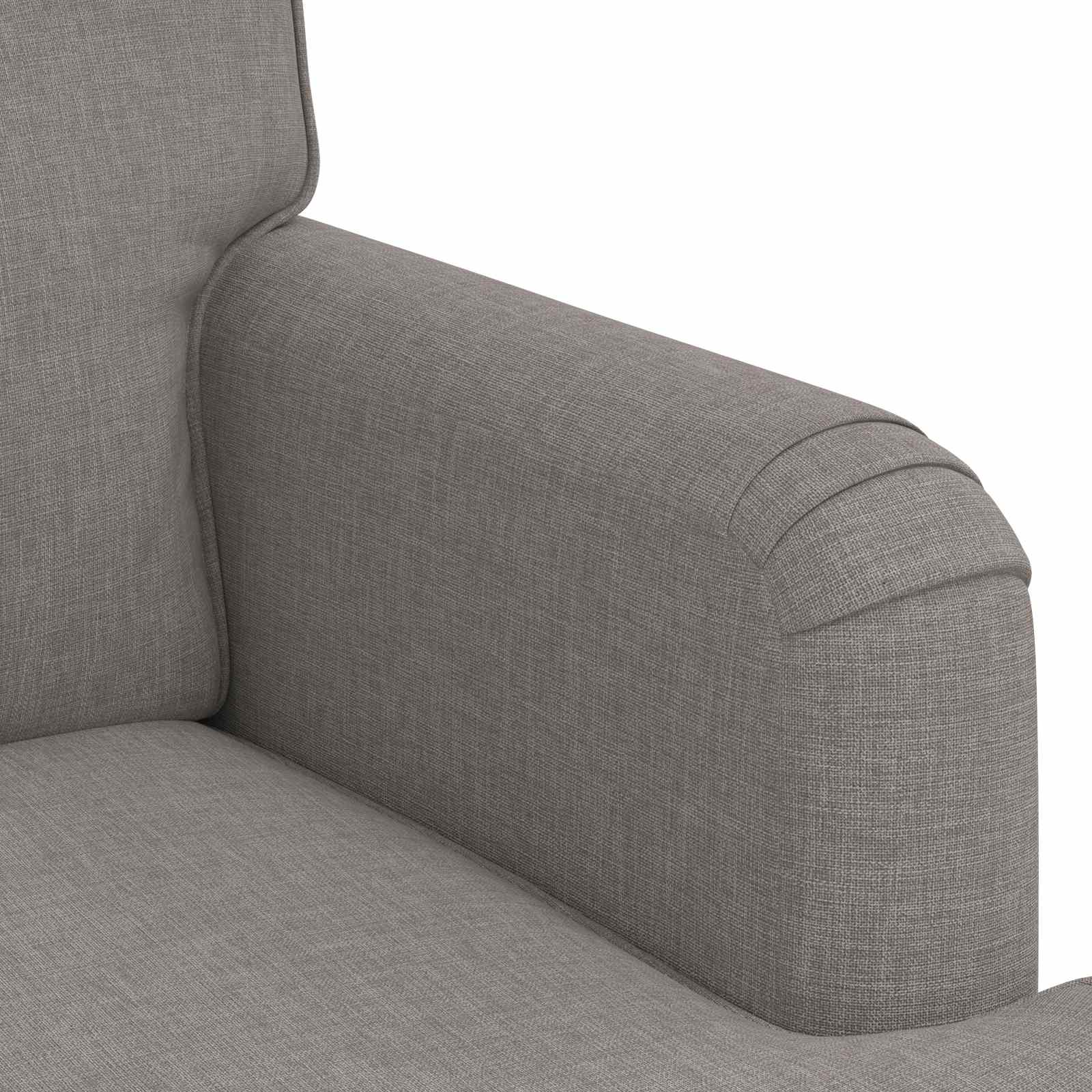 Sofa Taupe 201 x 80 x 85 cm Stoff