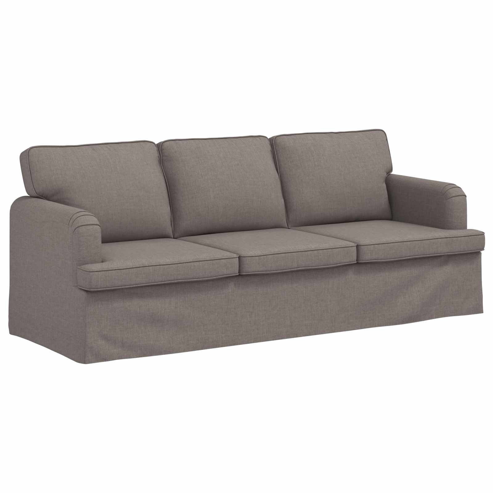 Sofa Taupe 201 x 80 x 85 cm Stoff