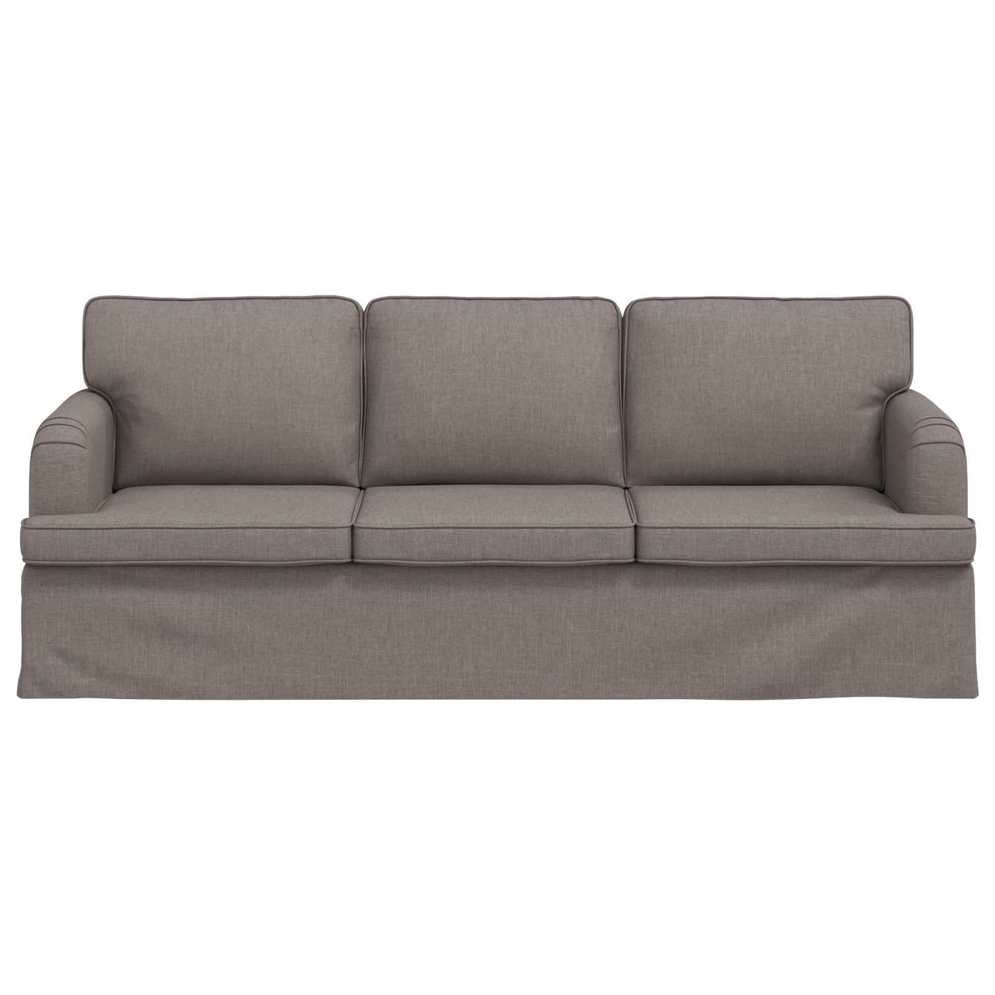 Sofa Taupe 201 x 80 x 85 cm Stoff