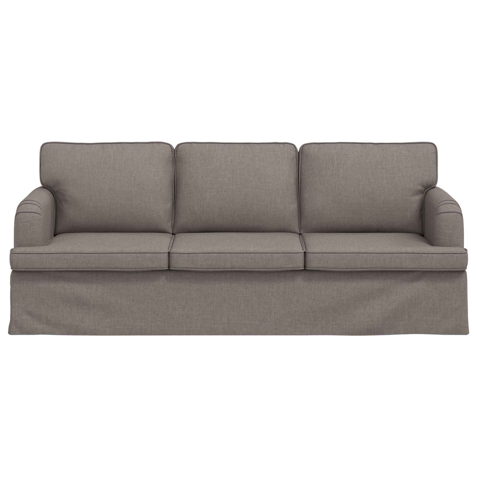 Sofa Taupe 201 x 80 x 85 cm Stoff