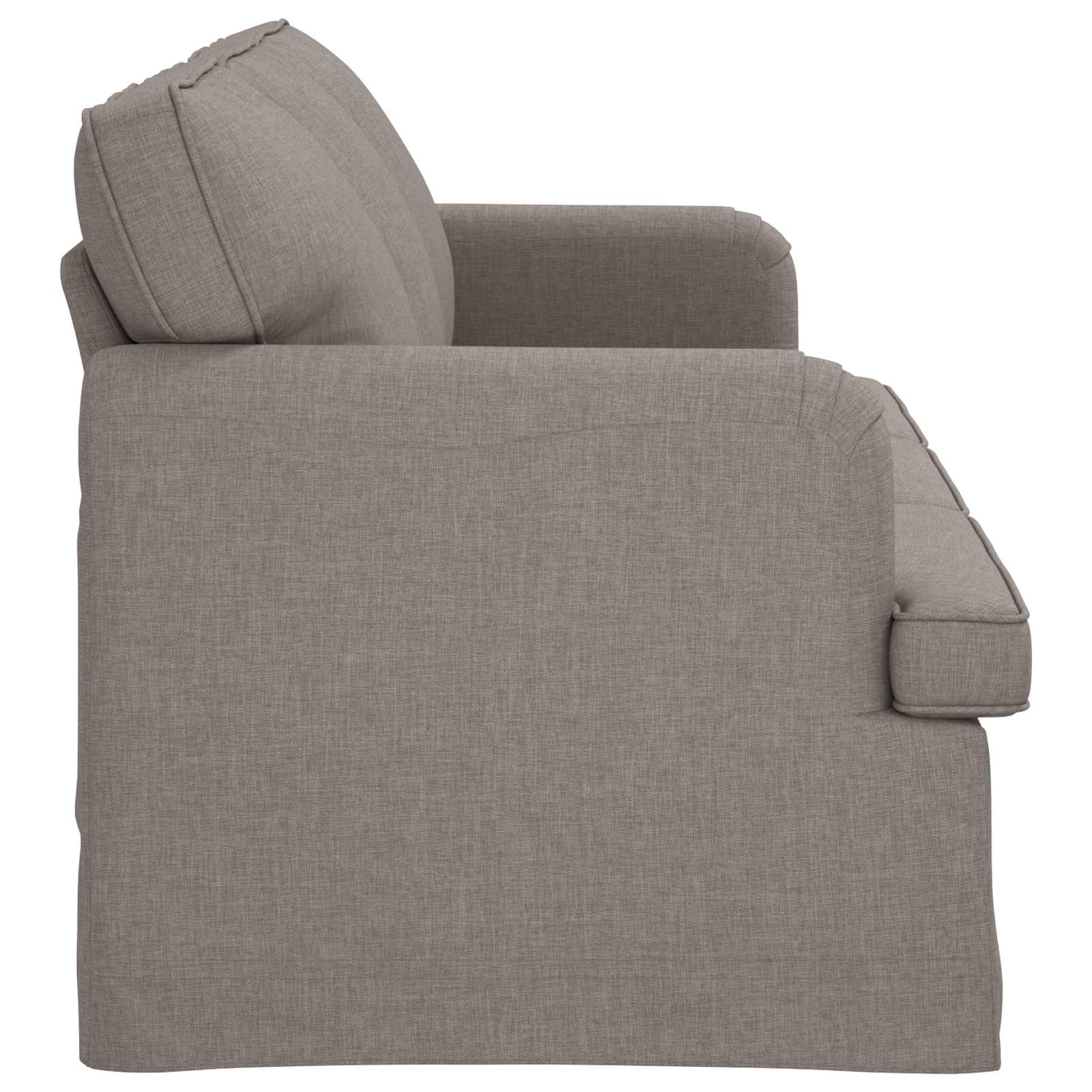 Sofa Taupe 201 x 80 x 85 cm Stoff