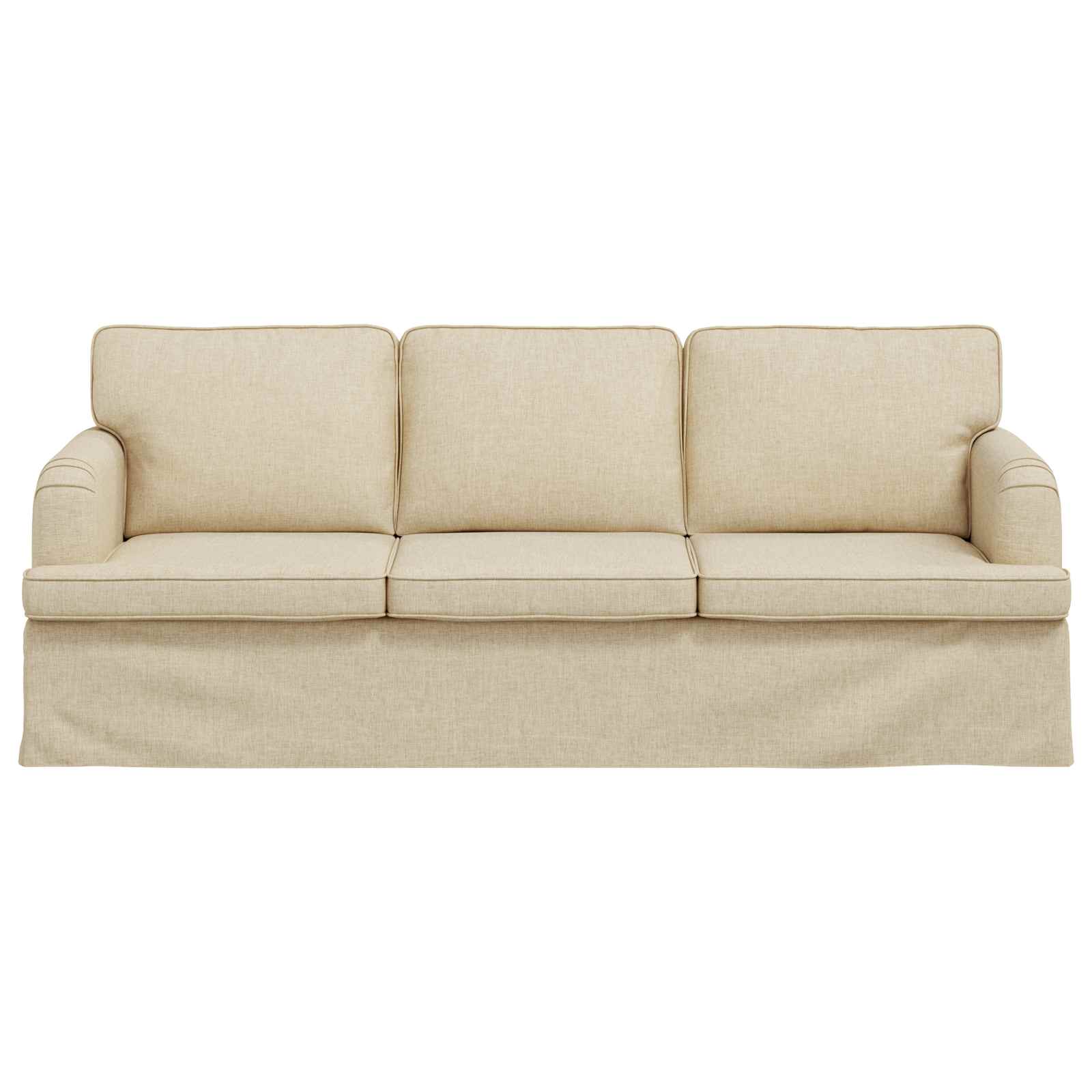 Sofa Creme 201 x 80 x 85 cm Stoff