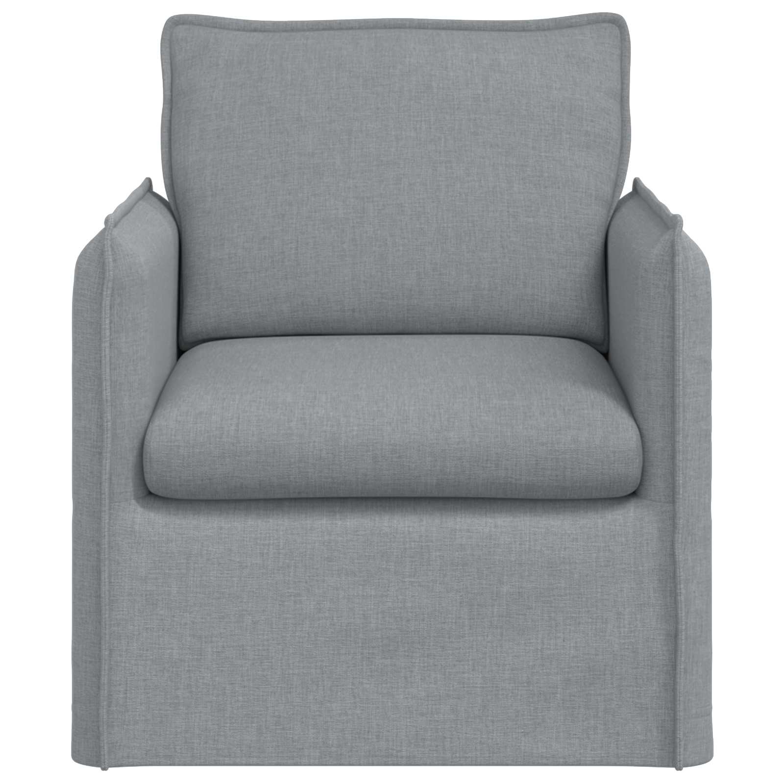 Sofa Hellgrau 75 x 82 x 85 cm Stoff
