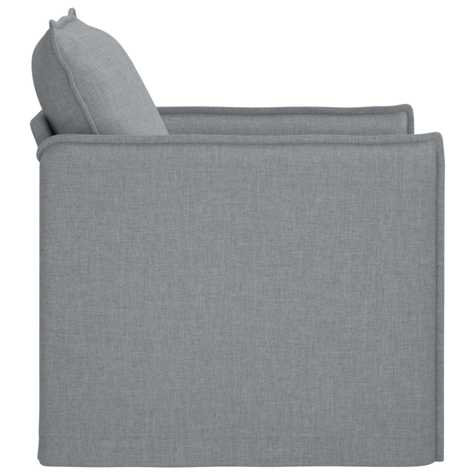 Sofa Hellgrau 75 x 82 x 85 cm Stoff