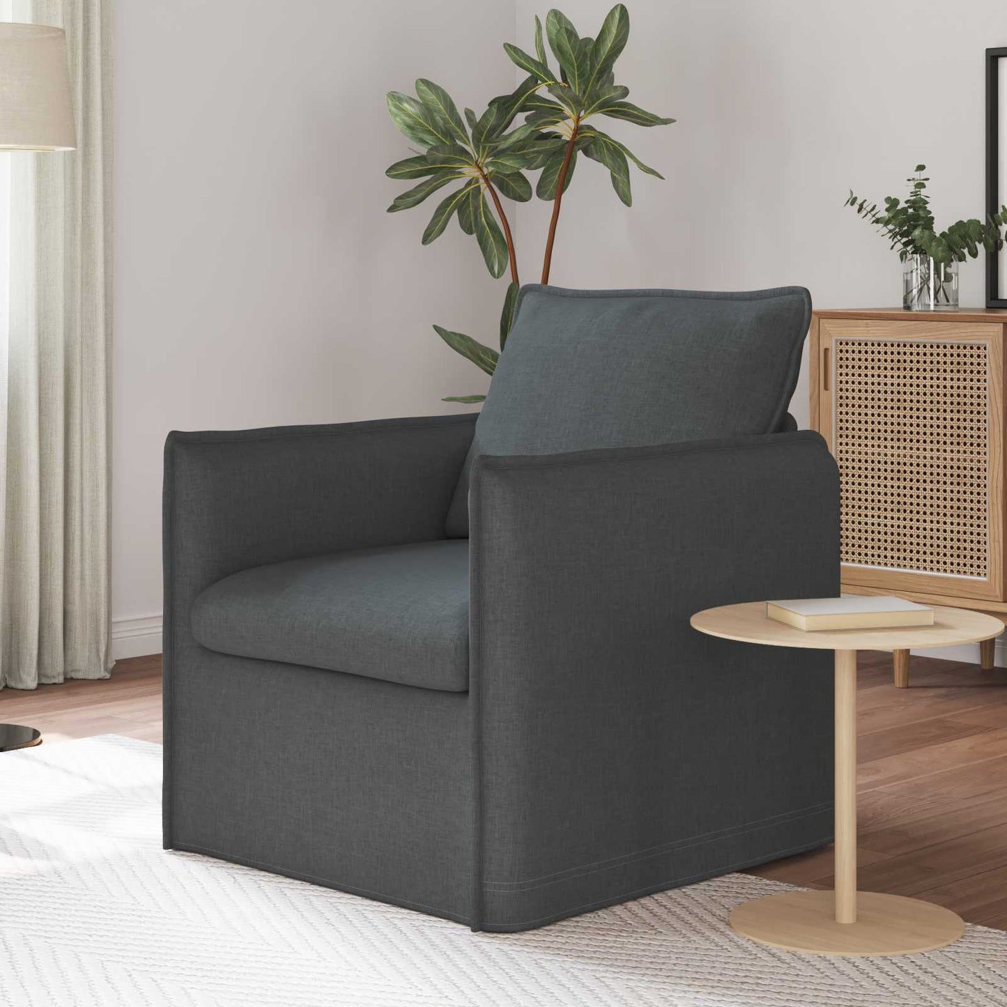 Sofa Dunkelgrau 75 x 82 x 85 cm Stoff
