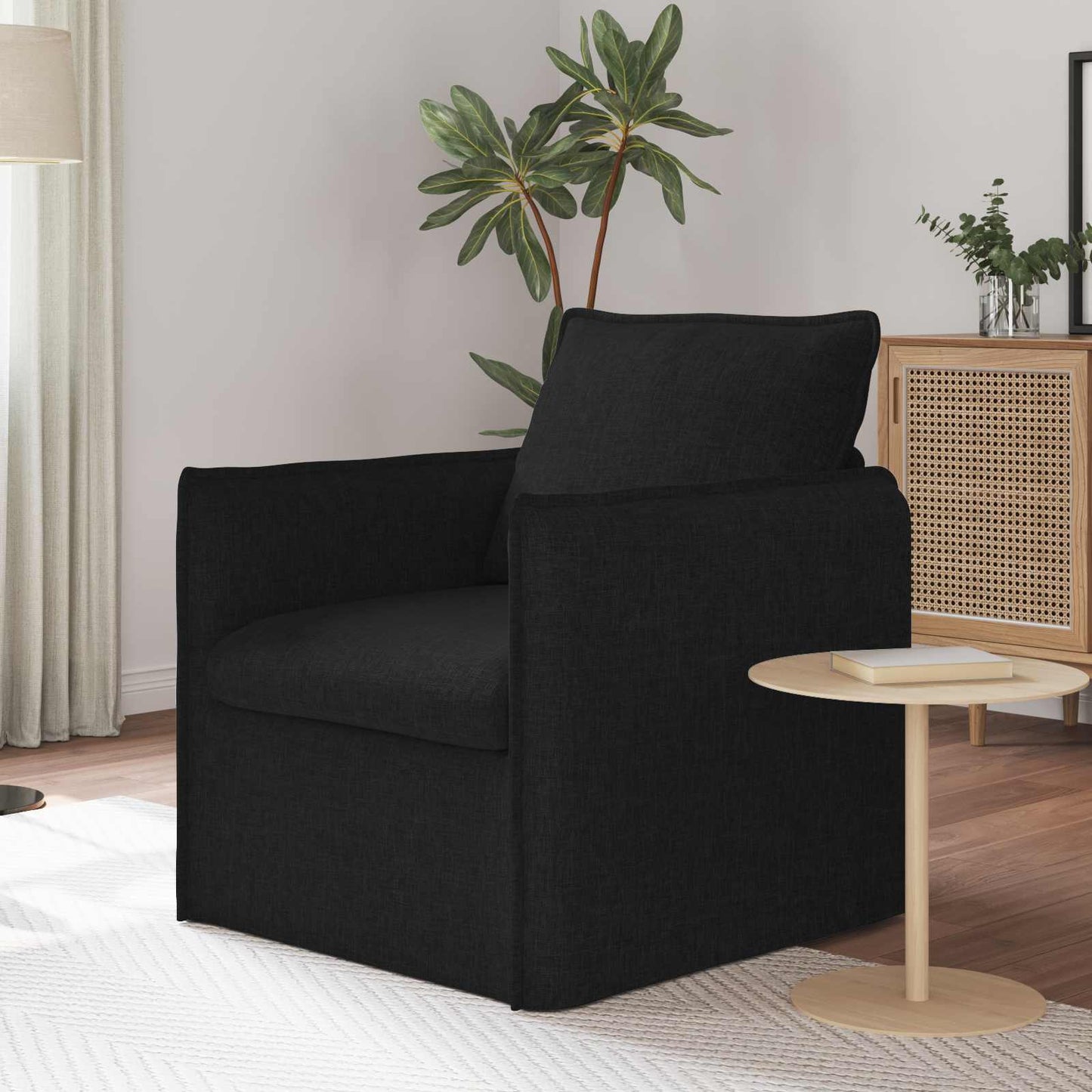 Sofa Schwarz 75 x 82 x 85 cm Stoff
