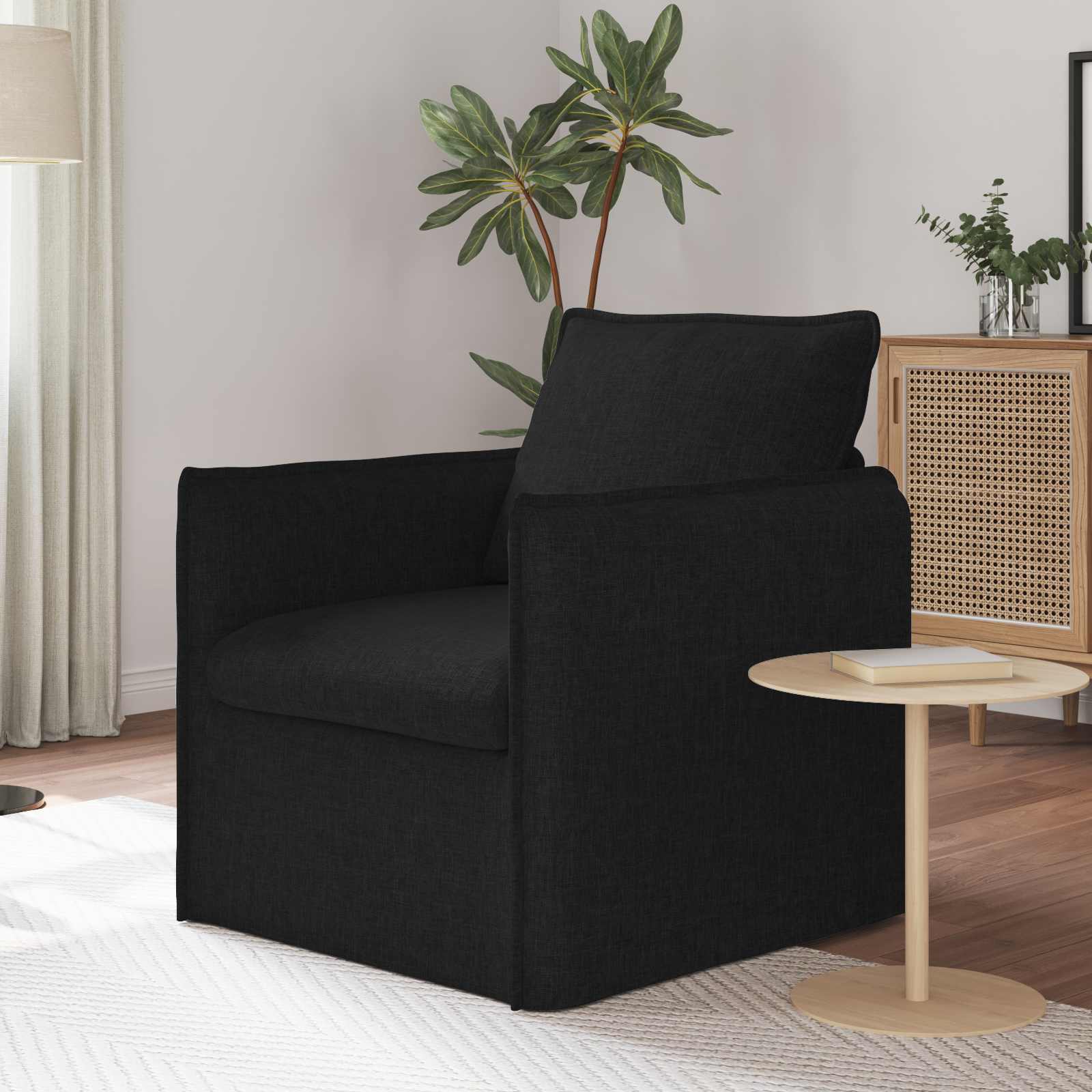 Sofa Schwarz 75 x 82 x 85 cm Stoff