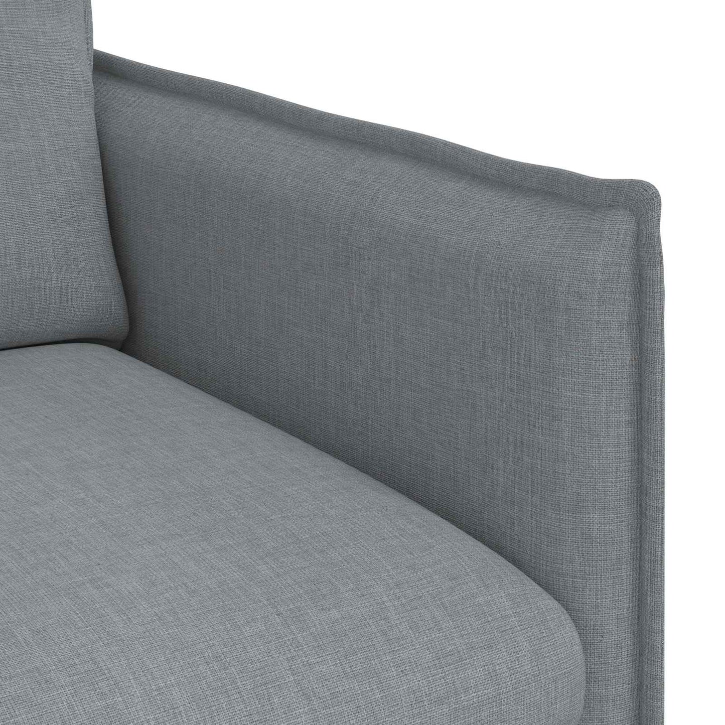 Sofa Hellgrau 136 x 82 x 85 cm Stoff