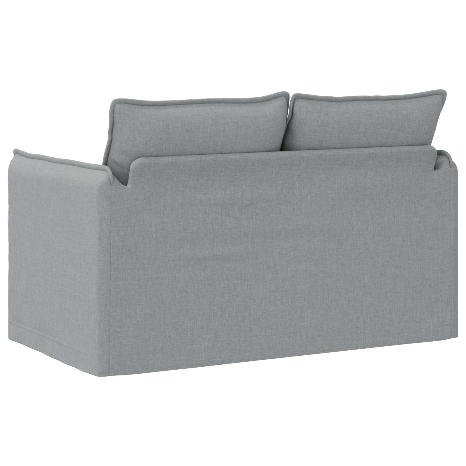 Sofa Hellgrau 136 x 82 x 85 cm Stoff
