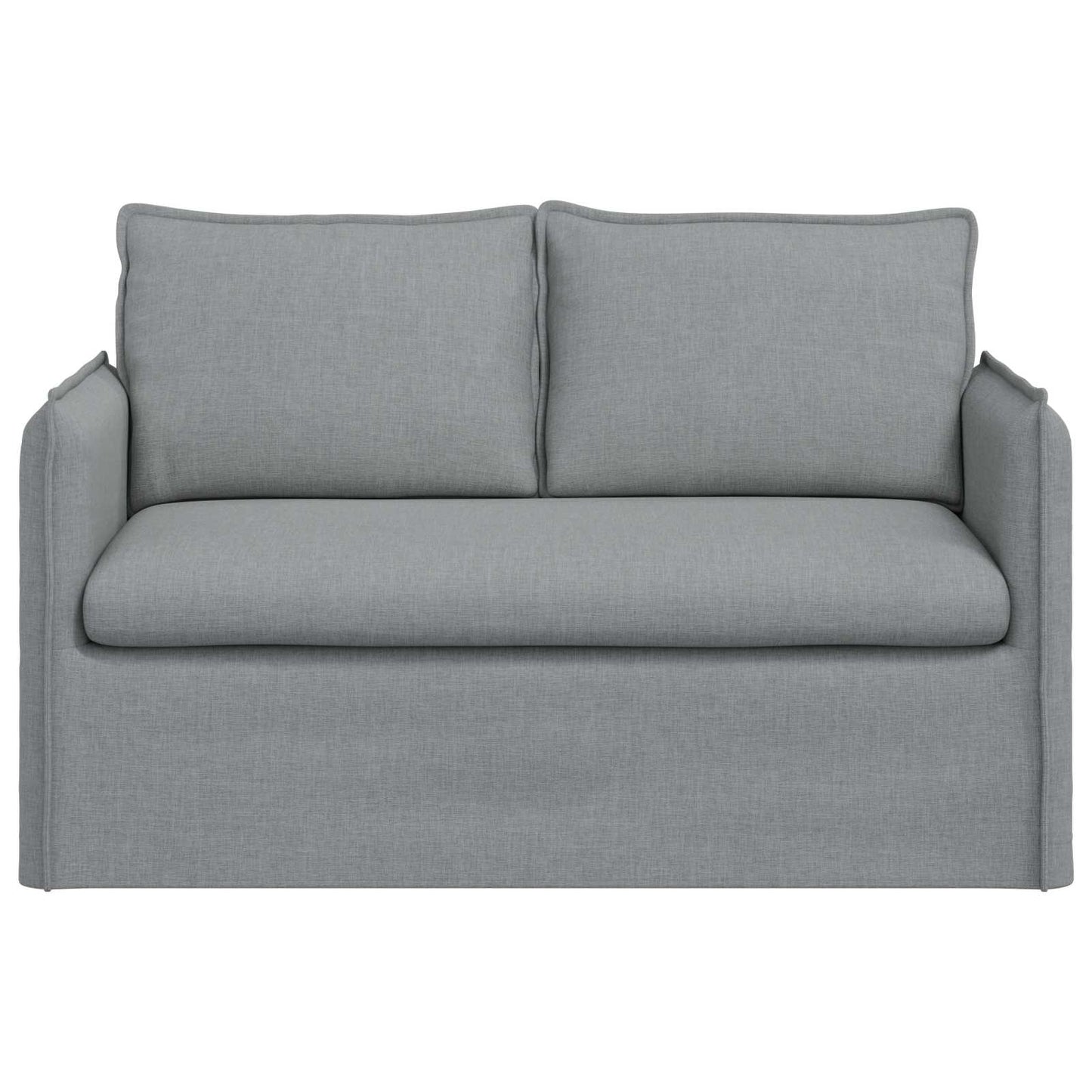 Sofa Hellgrau 136 x 82 x 85 cm Stoff
