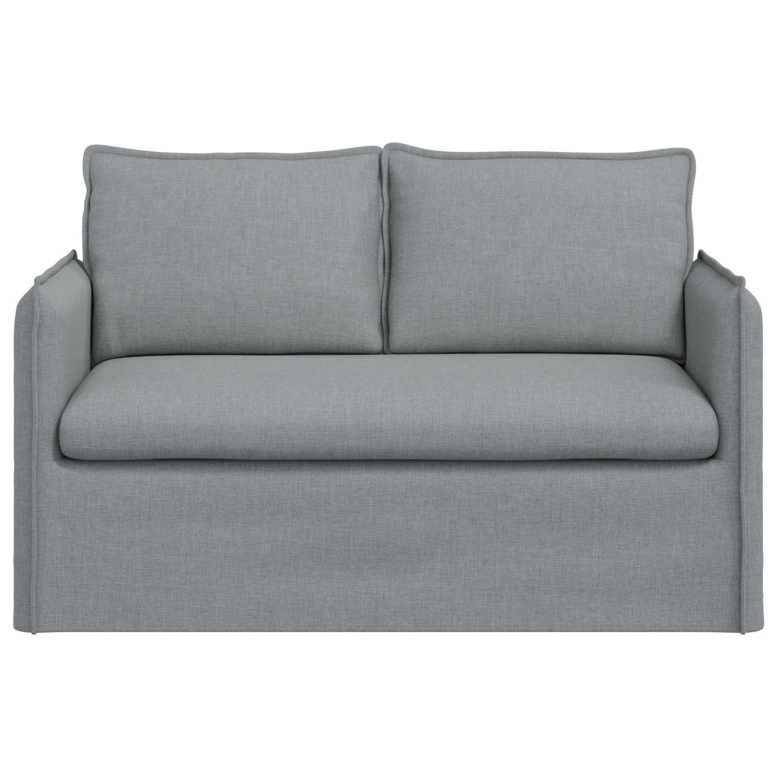 Sofa Hellgrau 136 x 82 x 85 cm Stoff