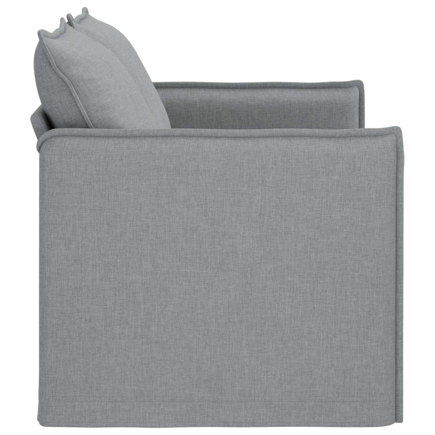 Sofa Hellgrau 136 x 82 x 85 cm Stoff