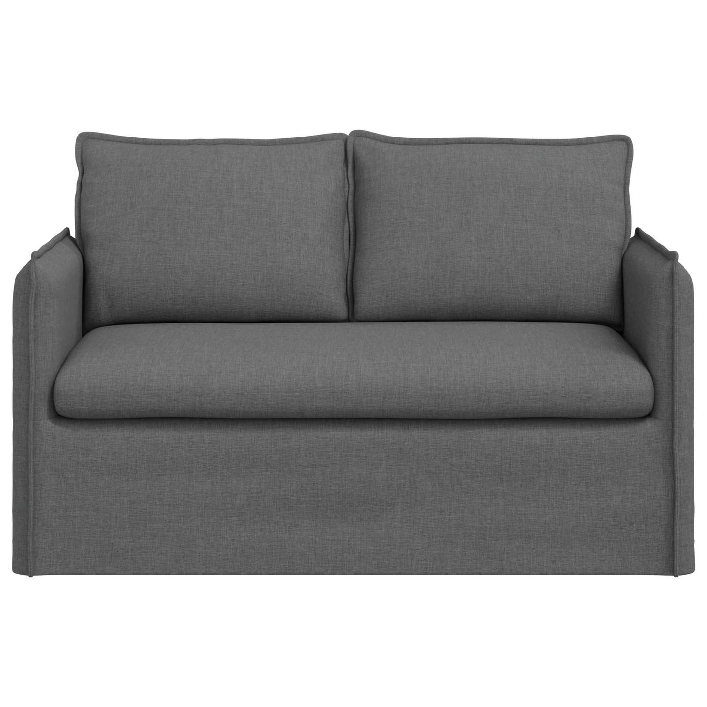 Sofa Dunkelgrau 136 x 82 x 85 cm Stoff