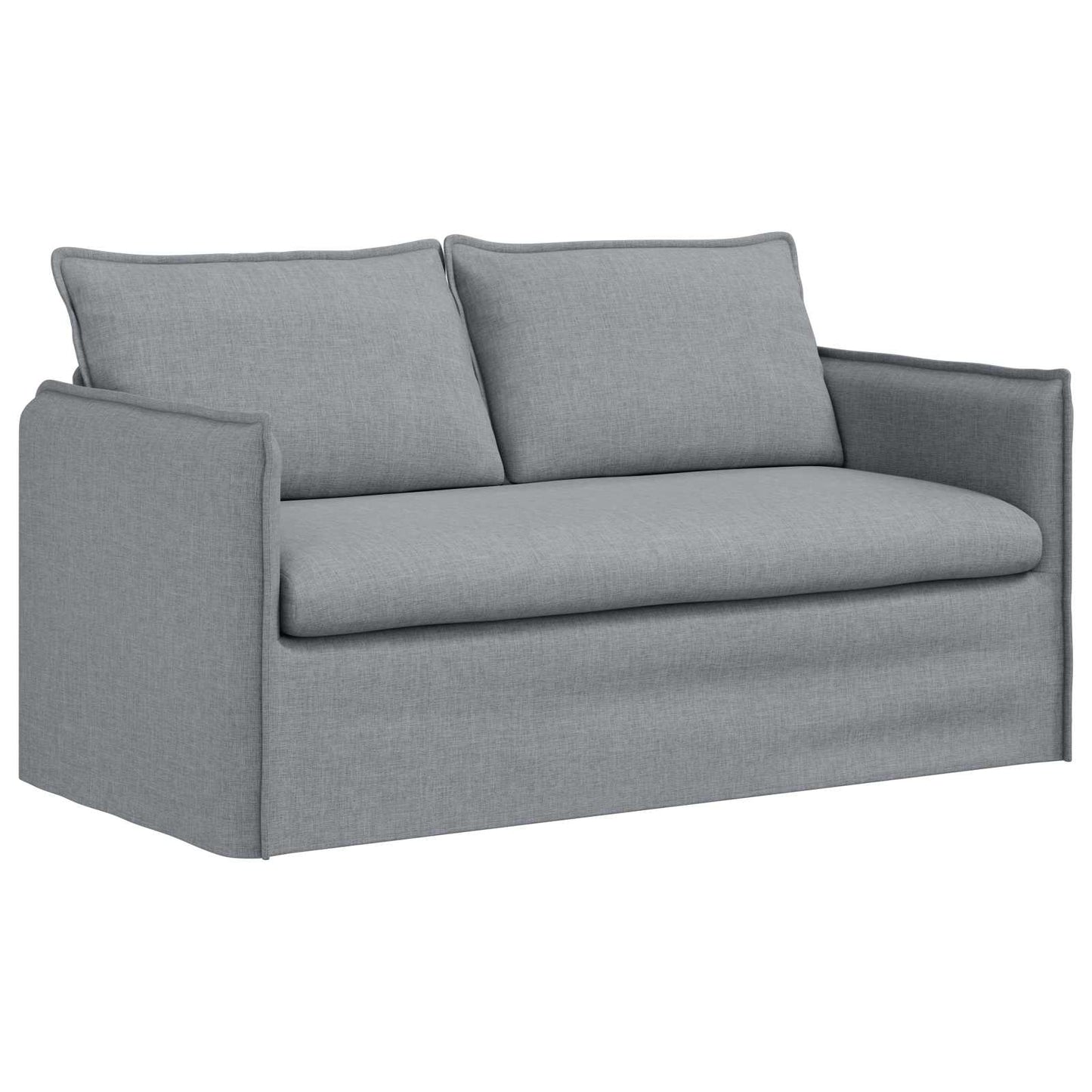 Sofa Hellgrau 156 x 82 x 85 cm Stoff