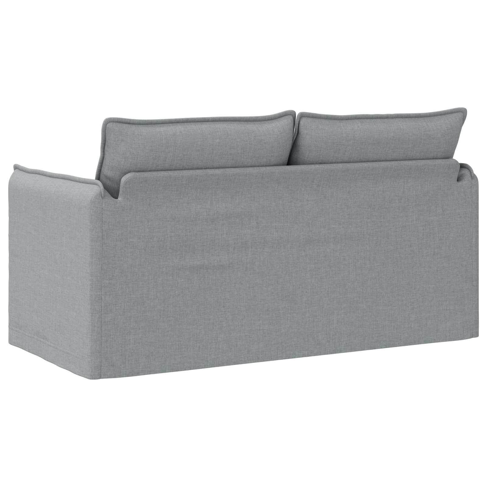 Sofa Hellgrau 156 x 82 x 85 cm Stoff