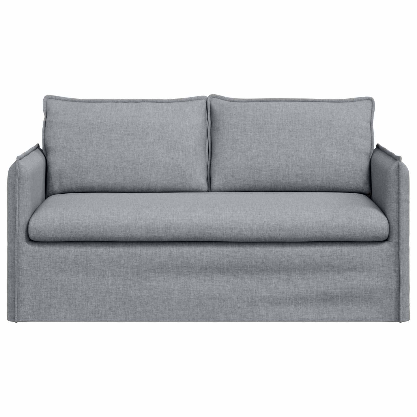 Sofa Hellgrau 156 x 82 x 85 cm Stoff