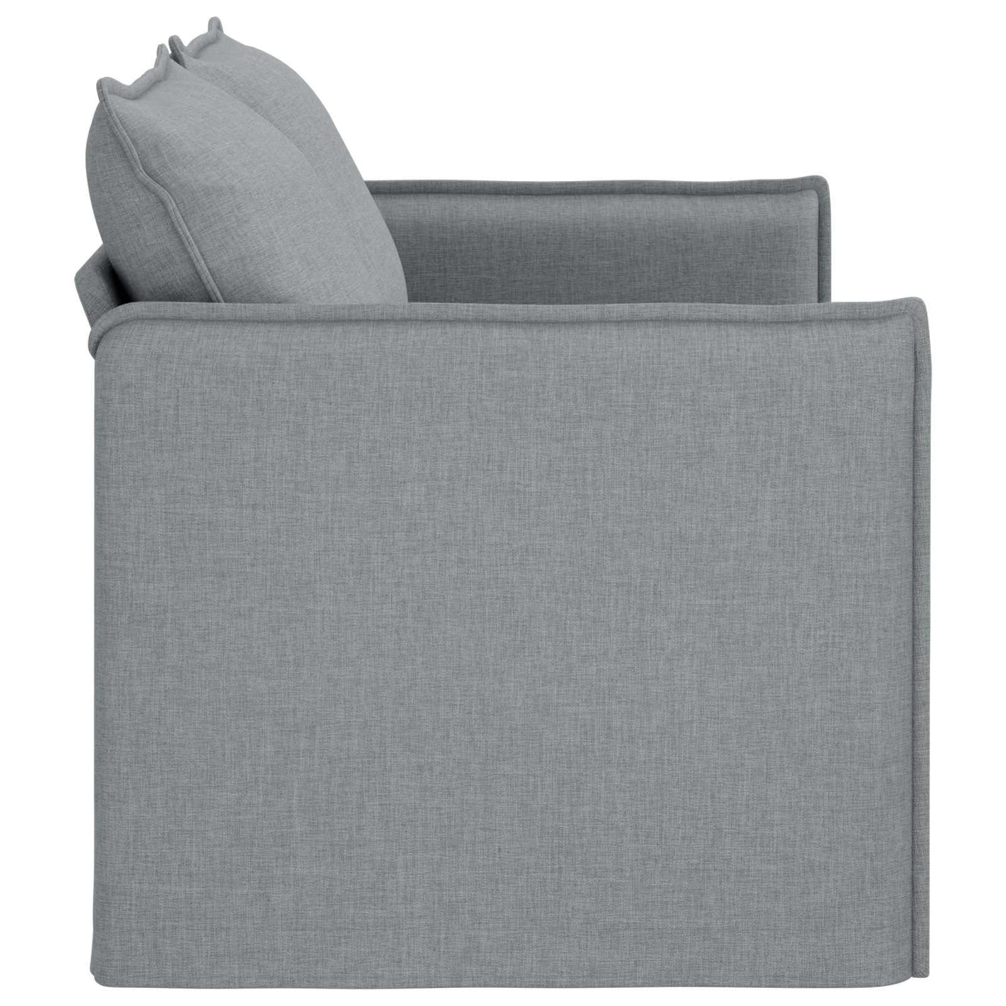 Sofa Hellgrau 156 x 82 x 85 cm Stoff