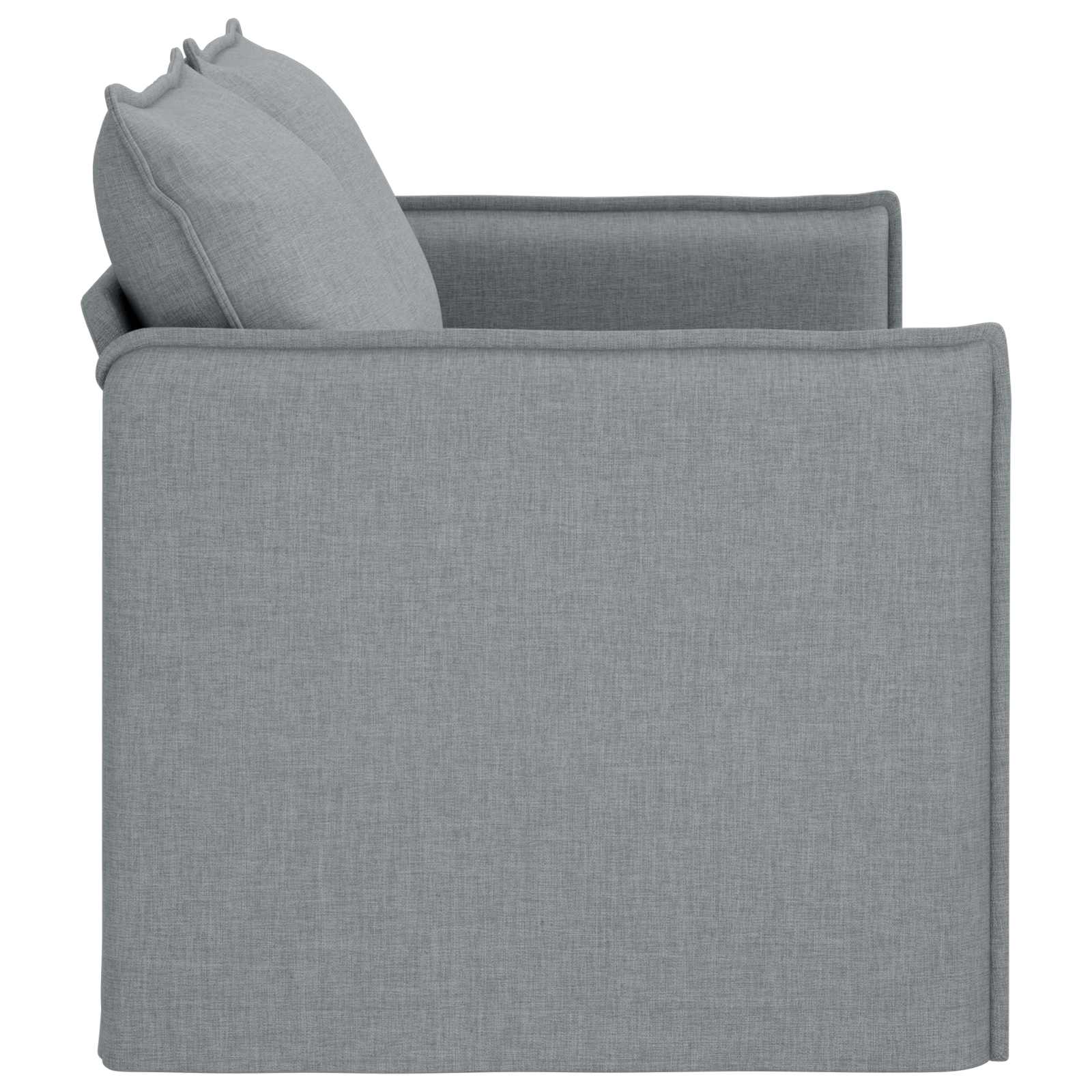 Sofa Hellgrau 156 x 82 x 85 cm Stoff