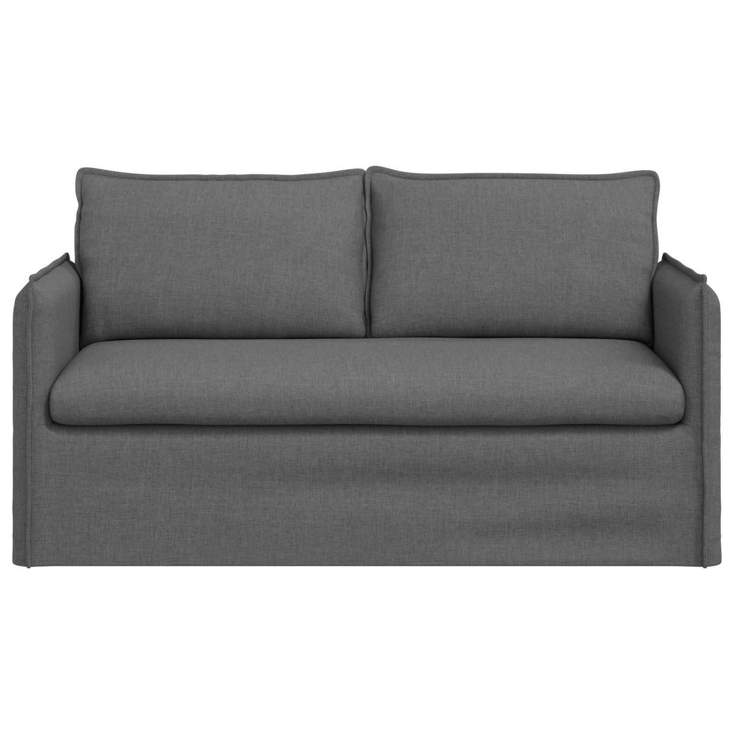 Sofa Dunkelgrau 156 x 82 x 85 cm Stoff