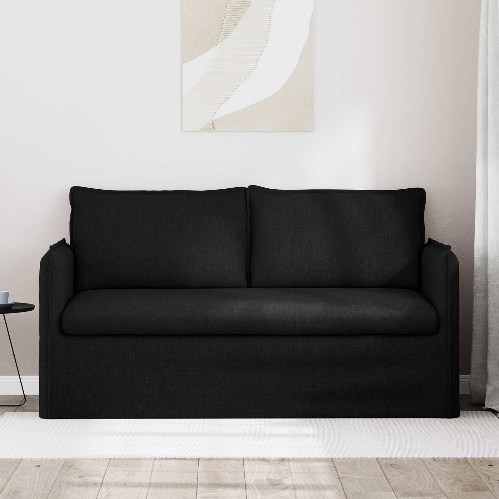 Sofa Schwarz 156 x 82 x 85 cm Stoff
