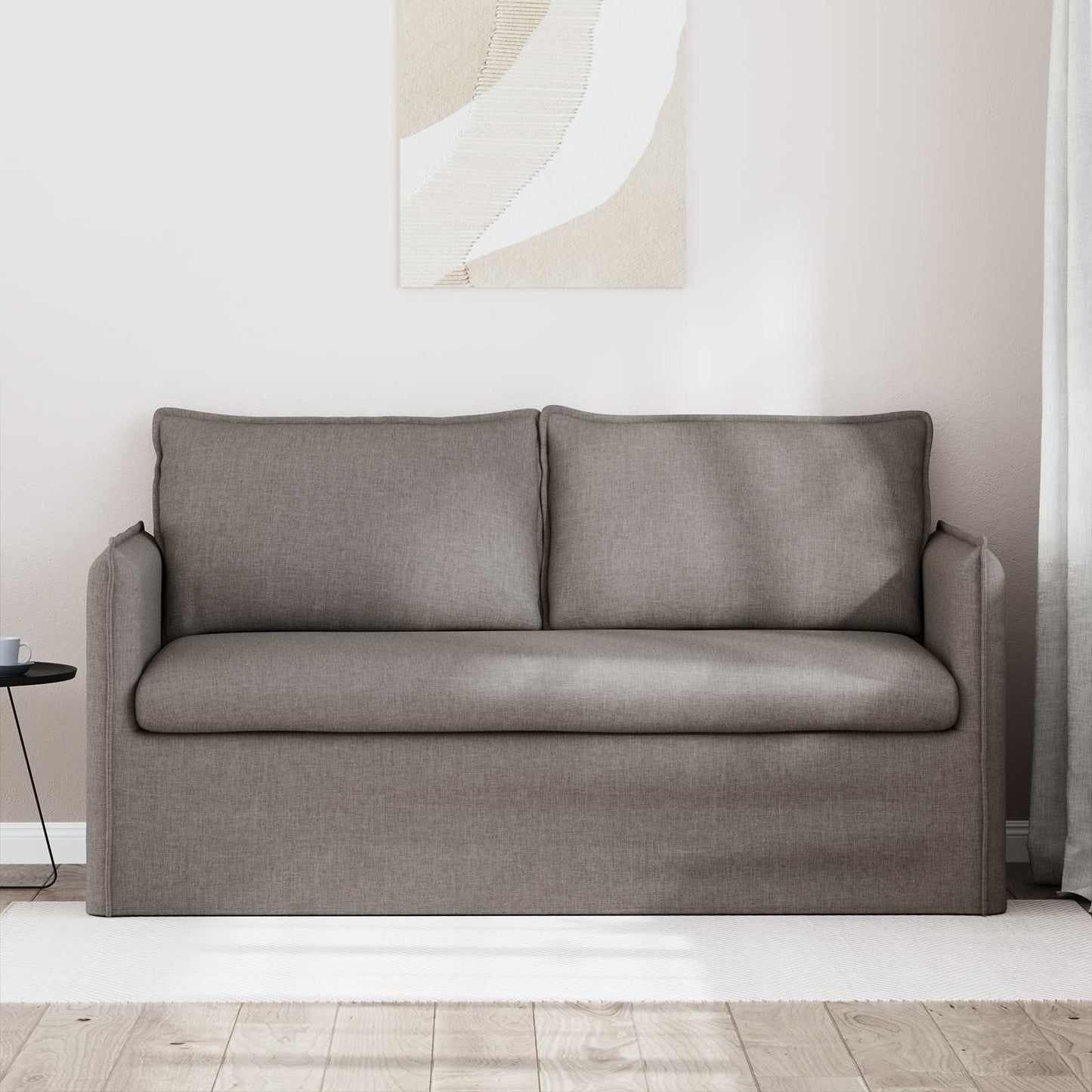 Sofa Taupe 156 x 82 x 85 cm Stoff