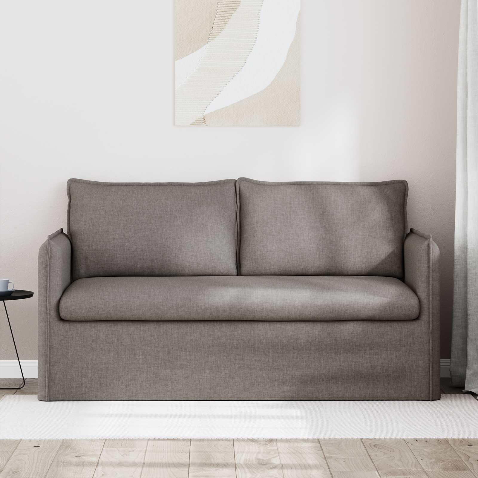 Sofa Taupe 156 x 82 x 85 cm Stoff
